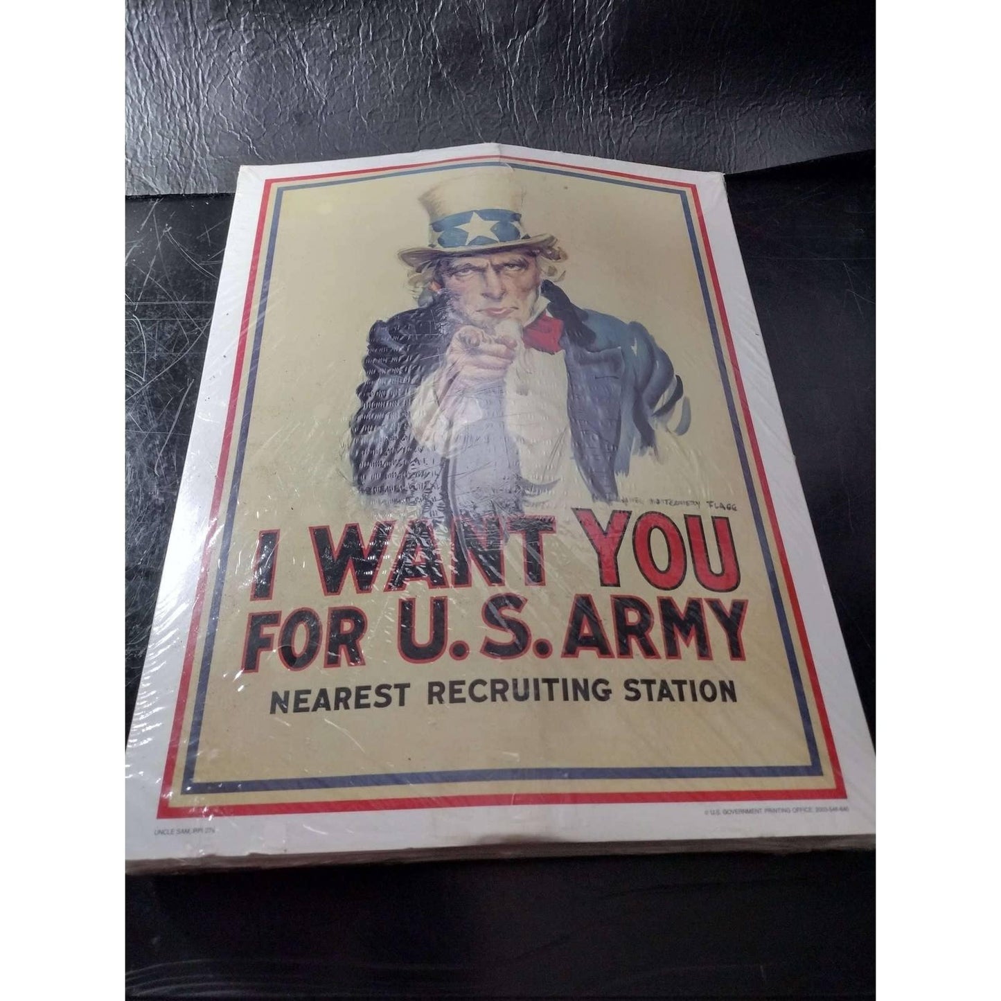 US Army "I Want You" Uncle Sam Genuine Recruiting Poster Stand Up! | FREE Shipping | US Army