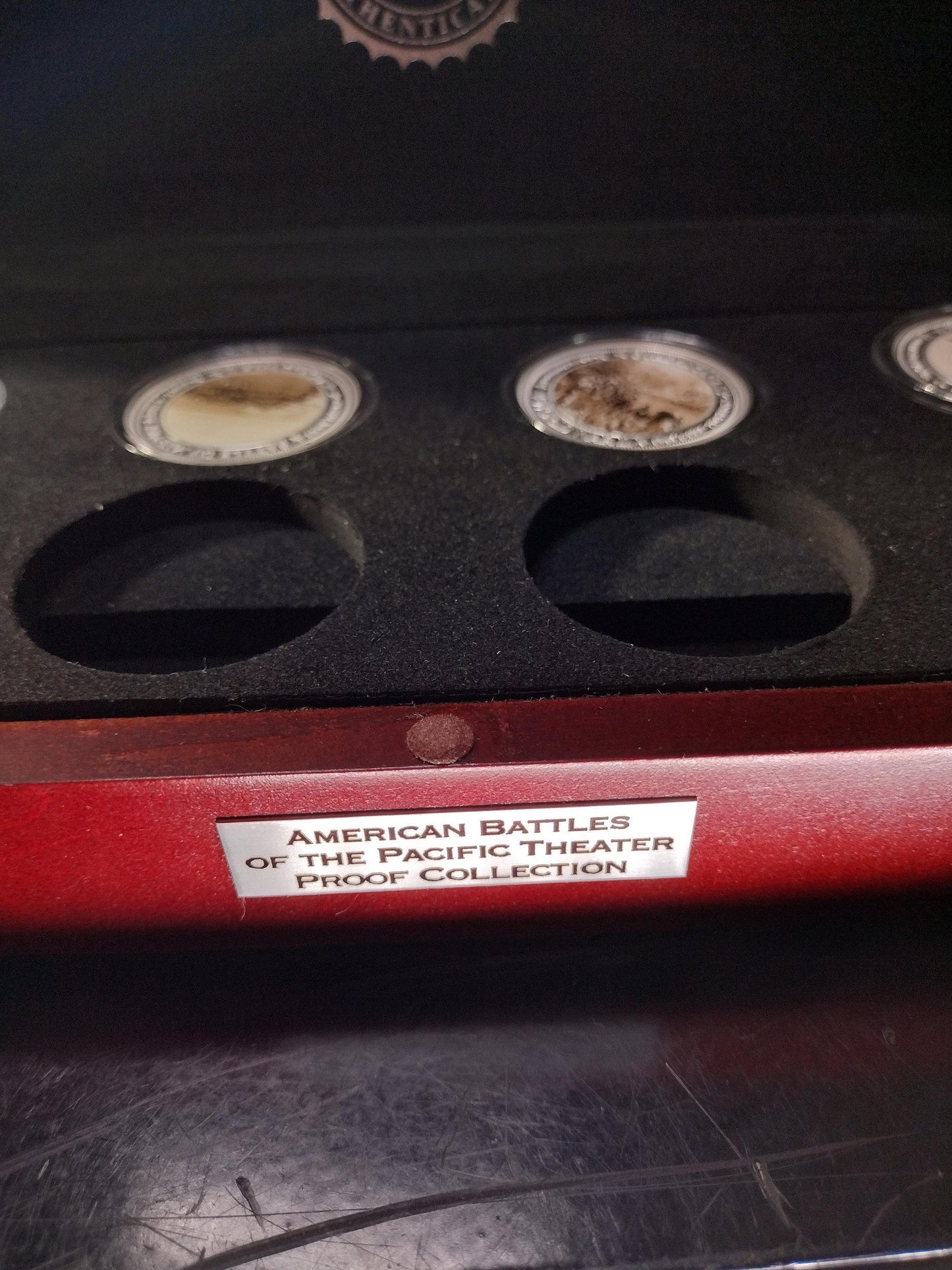 Bradford Silver Coins "American Battles Of The Pacific Theater" Collection Wooden Box | FREE US Shipping!