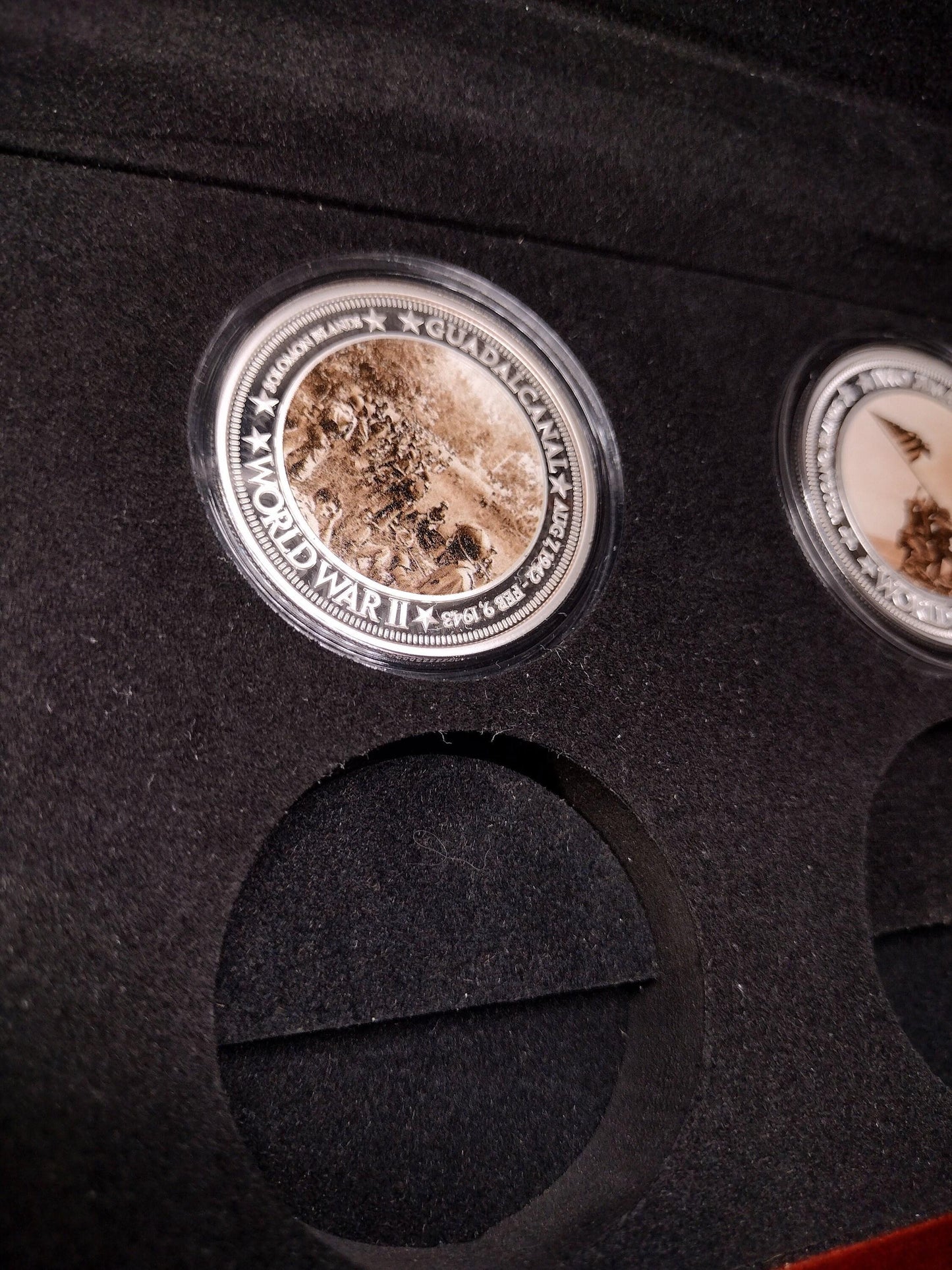 Bradford Silver Coins "American Battles Of The Pacific Theater" Collection Wooden Box | FREE US Shipping!