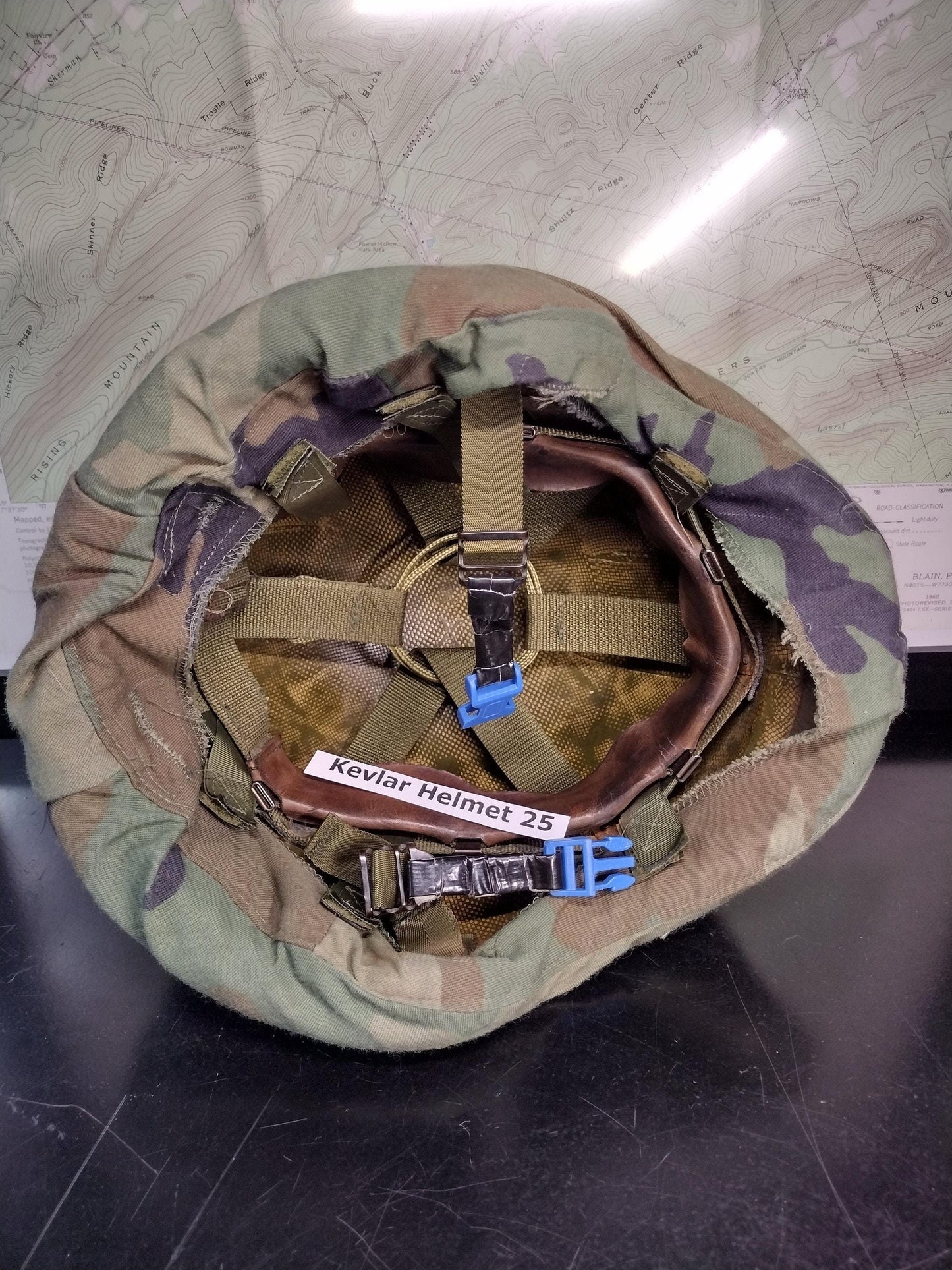 US Army Helmet PASGT With Woodland Cover (Size: Xtra Small-1) | FREE Us Shipping!