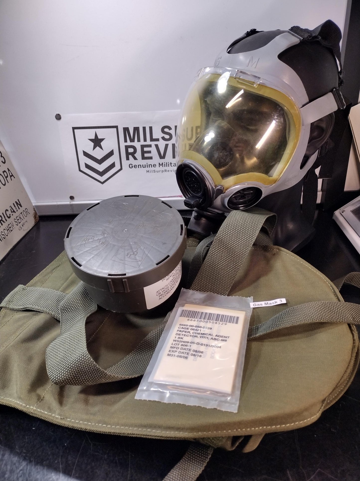 MSA Millennium Gas Mask With New Filter & Bag! (Size M Mcu-2A/P) | FREE US Shipping!