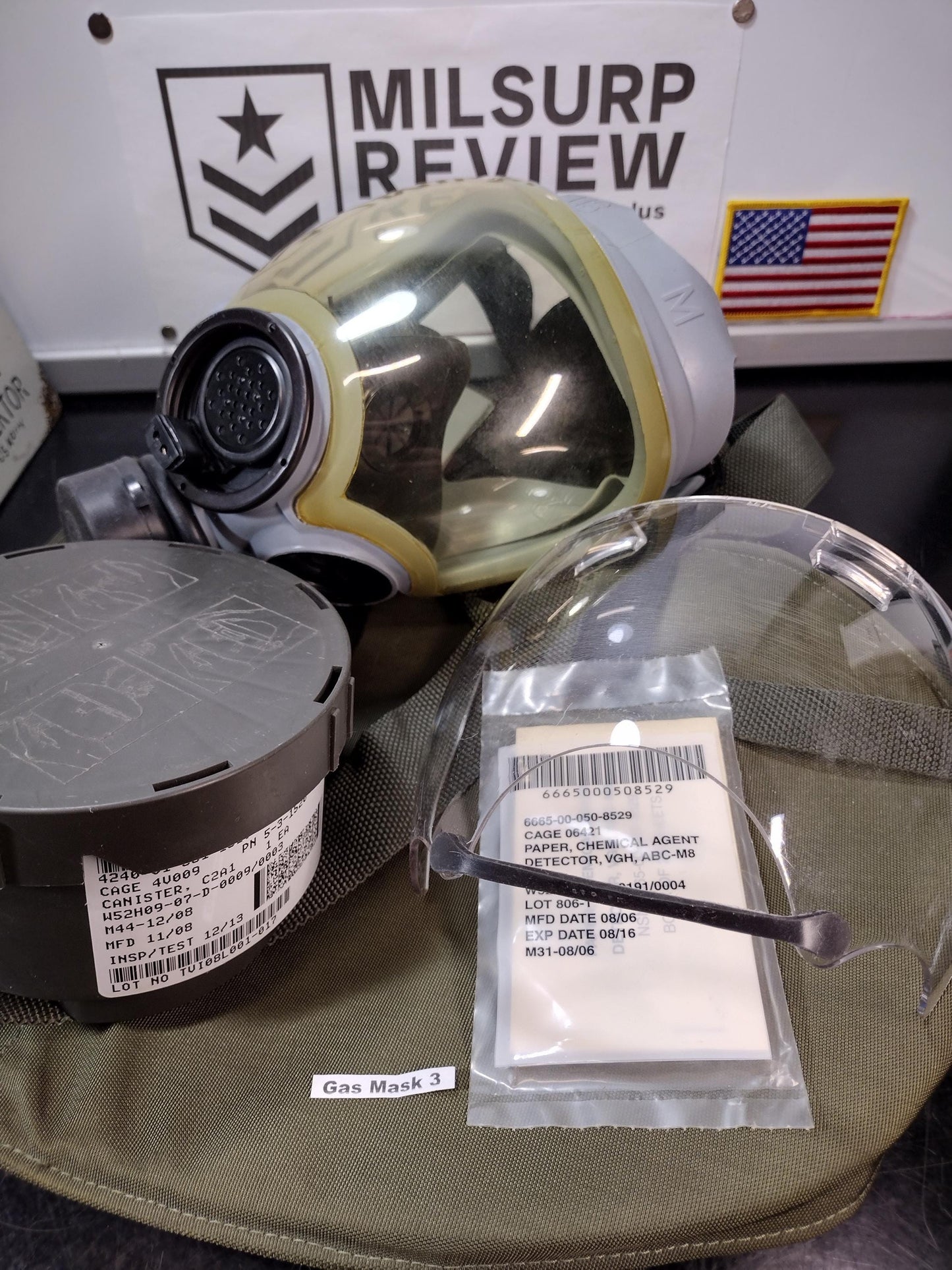 MSA Millennium Gas Mask With New Filter & Bag! (Size M Mcu-2A/P) | FREE US Shipping!
