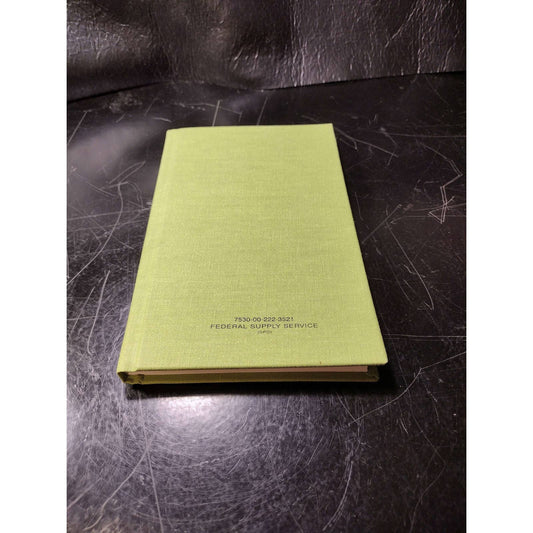 US Military Blank Log Book lined notebook (8'x5') - Federal Supply Service