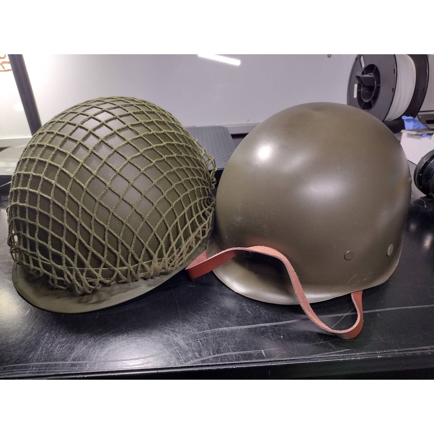 Steel Military Helmet with Netting & Liner