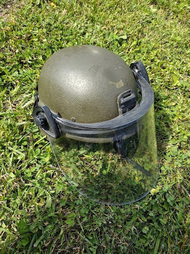 Combat Helmet Riot Visor For PASGT and more! (Paulson DK5-X) | FREE SHIPPING!