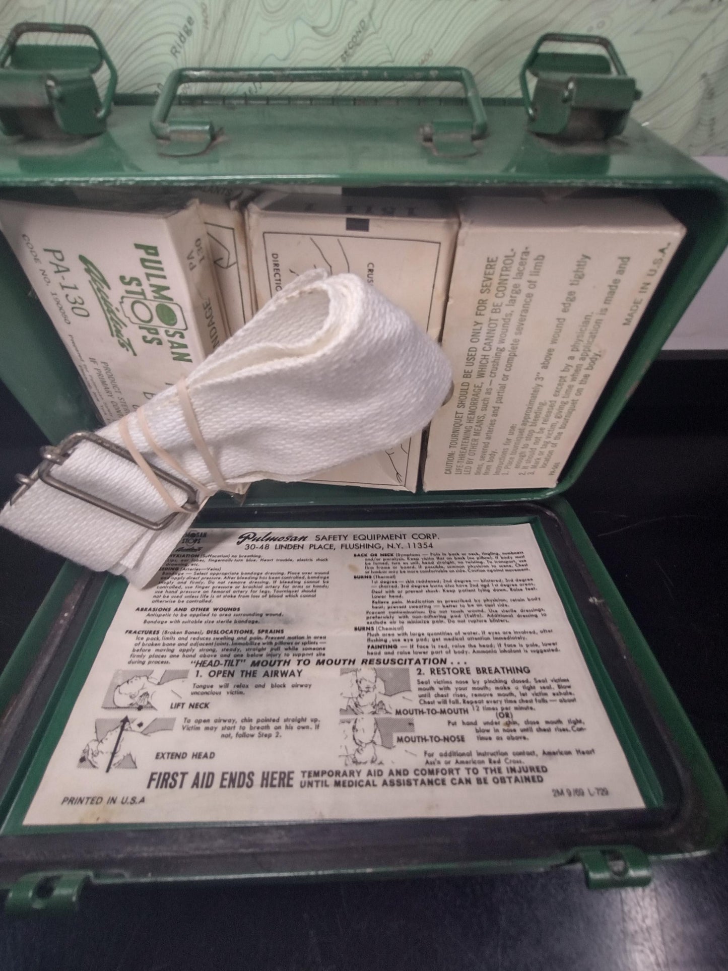 Vintage Metal First Aid Kit With Contents | FREE Shipping!