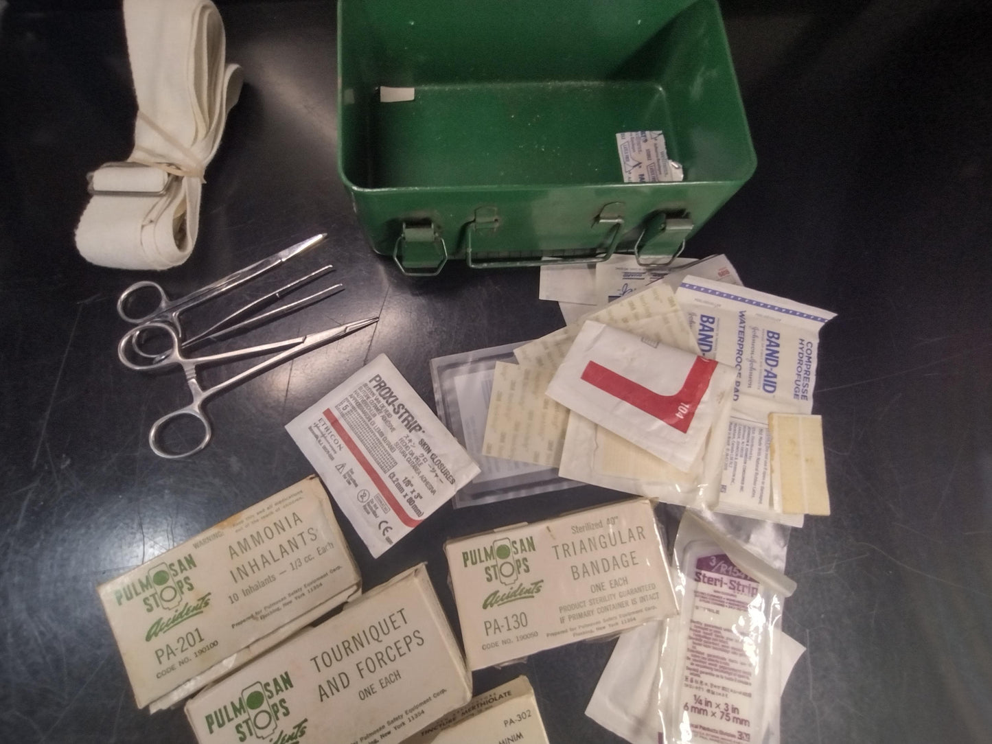 Vintage Metal First Aid Kit With Contents | FREE Shipping!