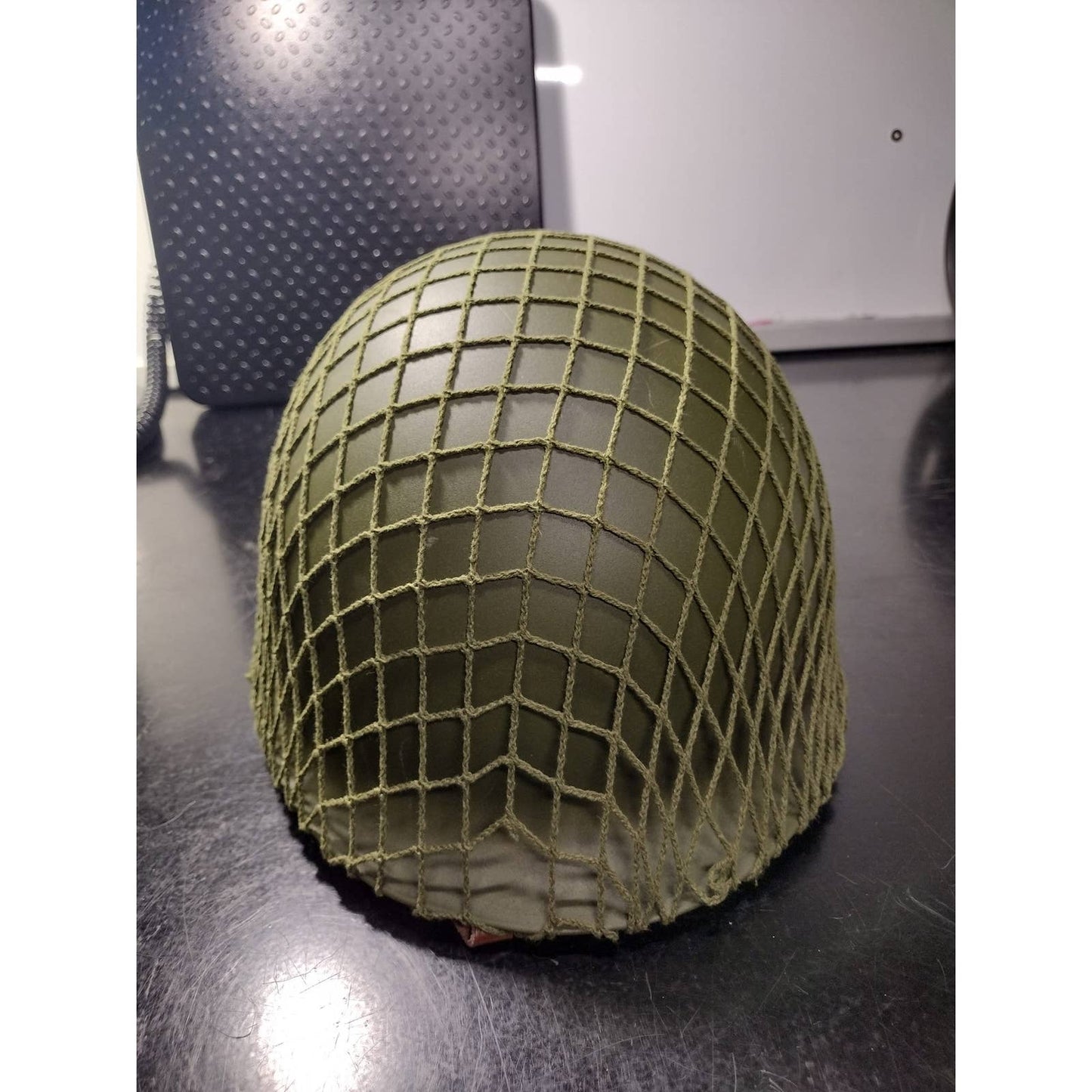 Steel Military Helmet with Netting & Liner