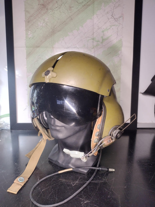 US Air Force Pilot Helmet w/ Visor & Microphone! (Size: X-Large Gentex) | FREE US Shipping!