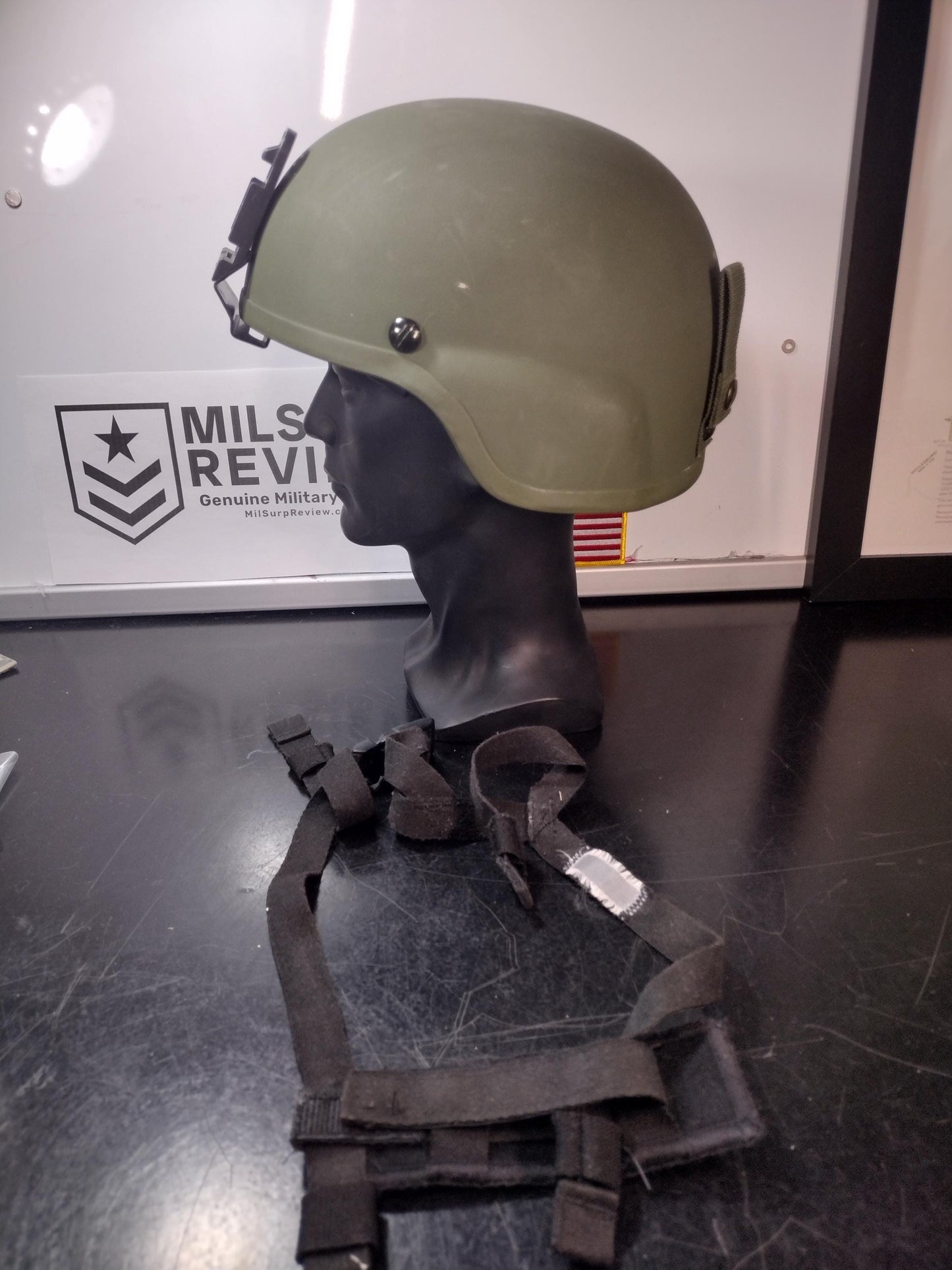 Advanced Combat Helmet With Harness, Pads, and NVG Mount | FREE US Shipping!