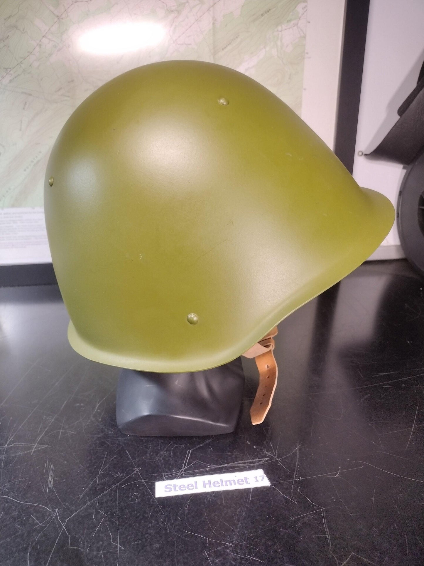 Military Steel Helmet (Size Unknown But Adjustable) | FREE US Shipping! Steel Helmet 17