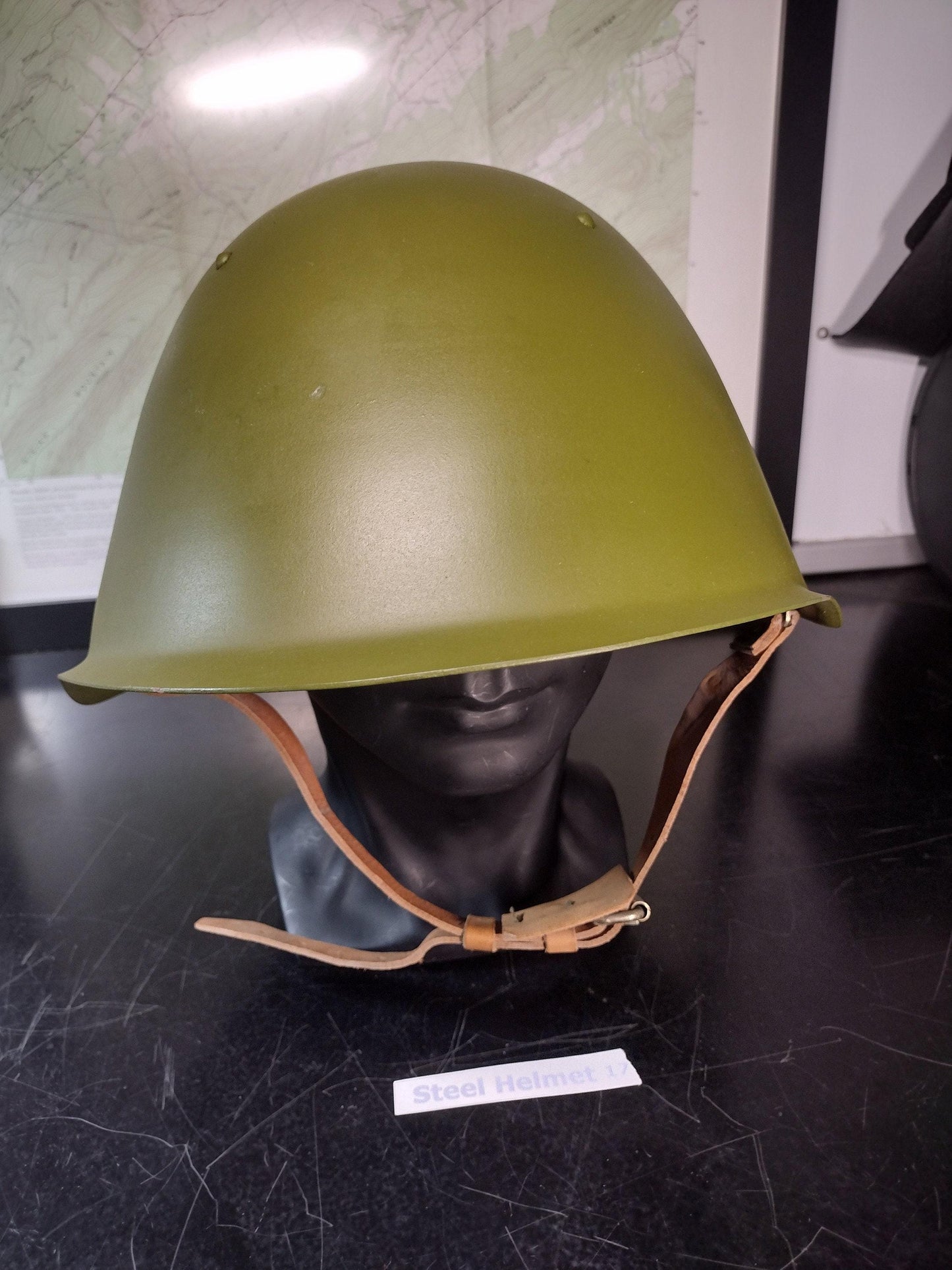 Military Steel Helmet (Size Unknown But Adjustable) | FREE US Shipping! Steel Helmet 17