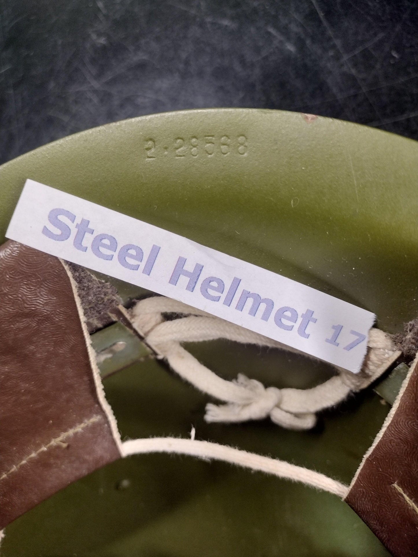 Military Steel Helmet (Size Unknown But Adjustable) | FREE US Shipping! Steel Helmet 17