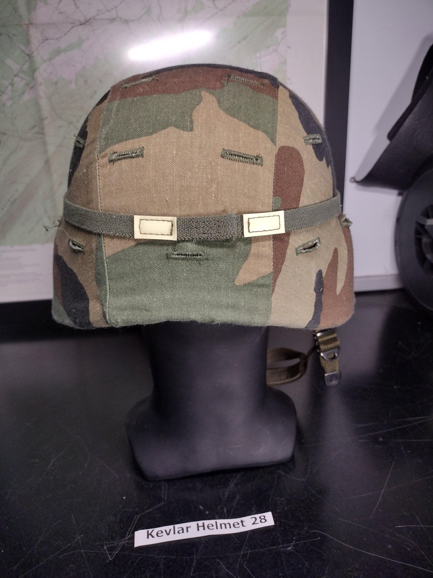 US Army Helmet PASGT With Woodland Cover & Cat Eyes Band (Size:Small-3) | FREE Us Shipping! (Helmet 28)