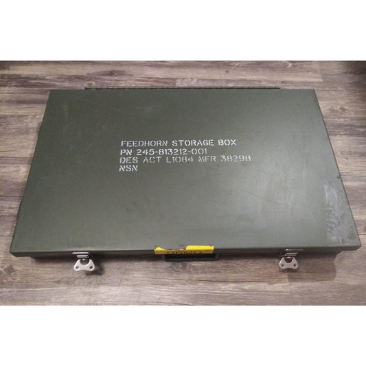 Military metal case heavy duty with padding | free us shipping! | u.s. army surplus padded box