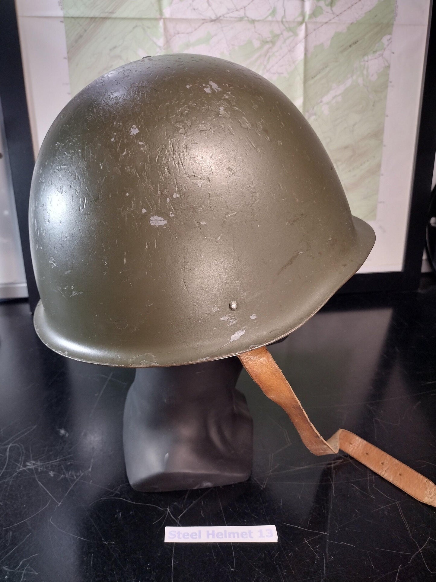 Military Issued Steel Helmet (Size Unknown) Helmet 13