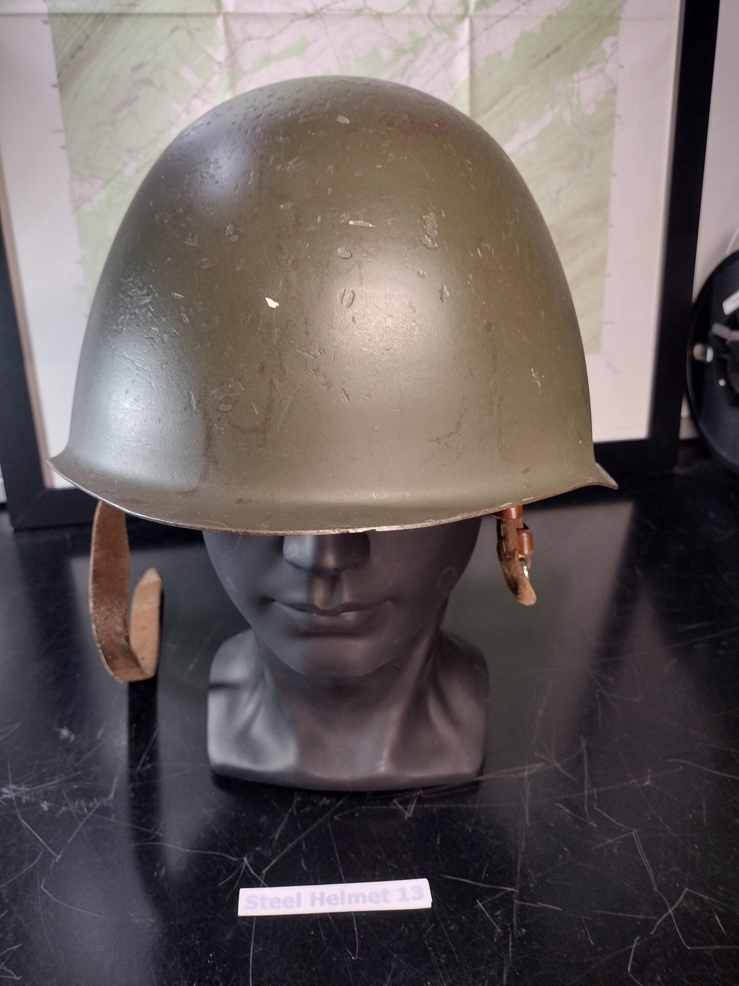 Military Issued Steel Helmet (Size Unknown) Helmet 13