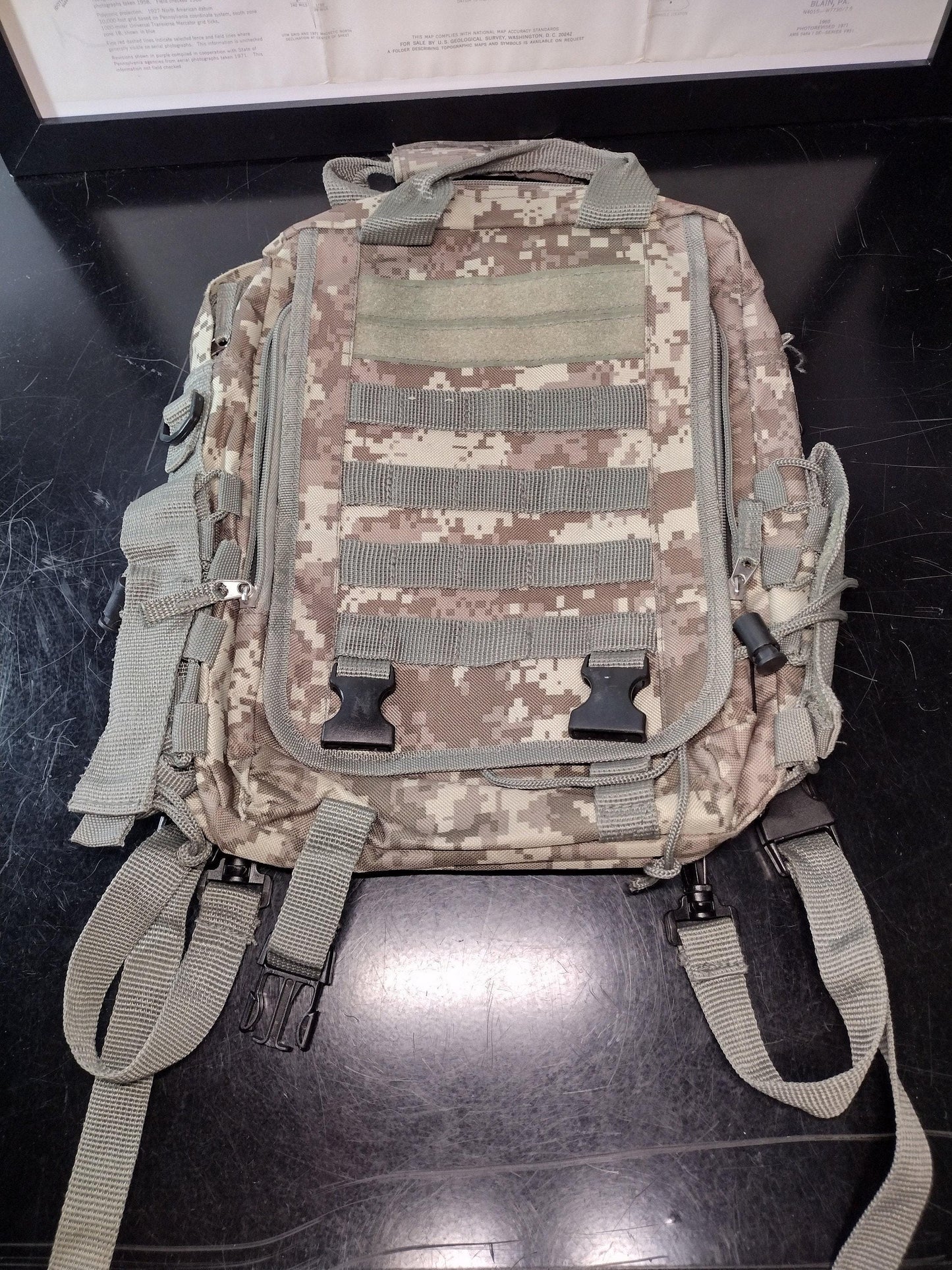 Military Style Camo Lightweight Backpack