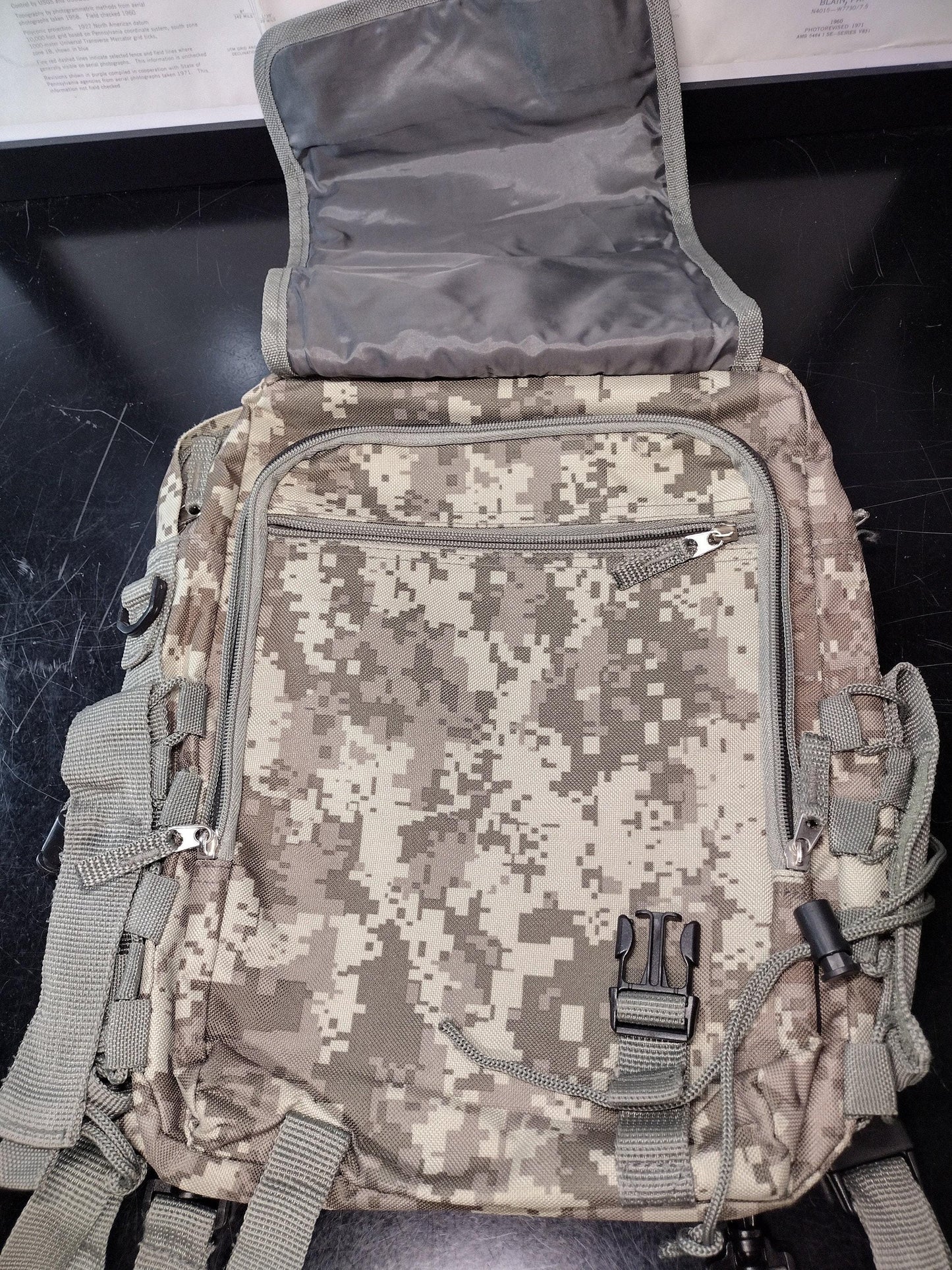 Military Style Camo Lightweight Backpack