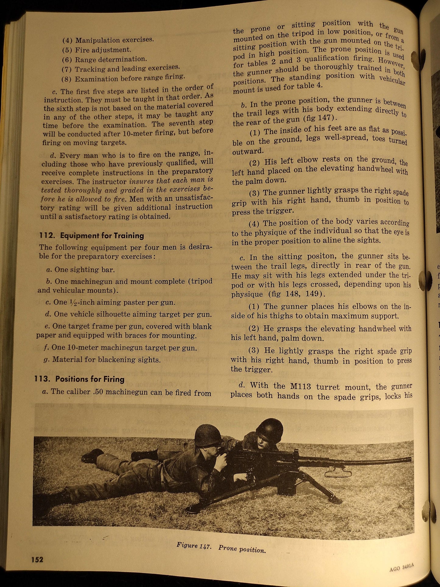 US Army Browning M2 Machinegun Vintage Ephemera Pamphlet Booklet (1972 FM-23-65)