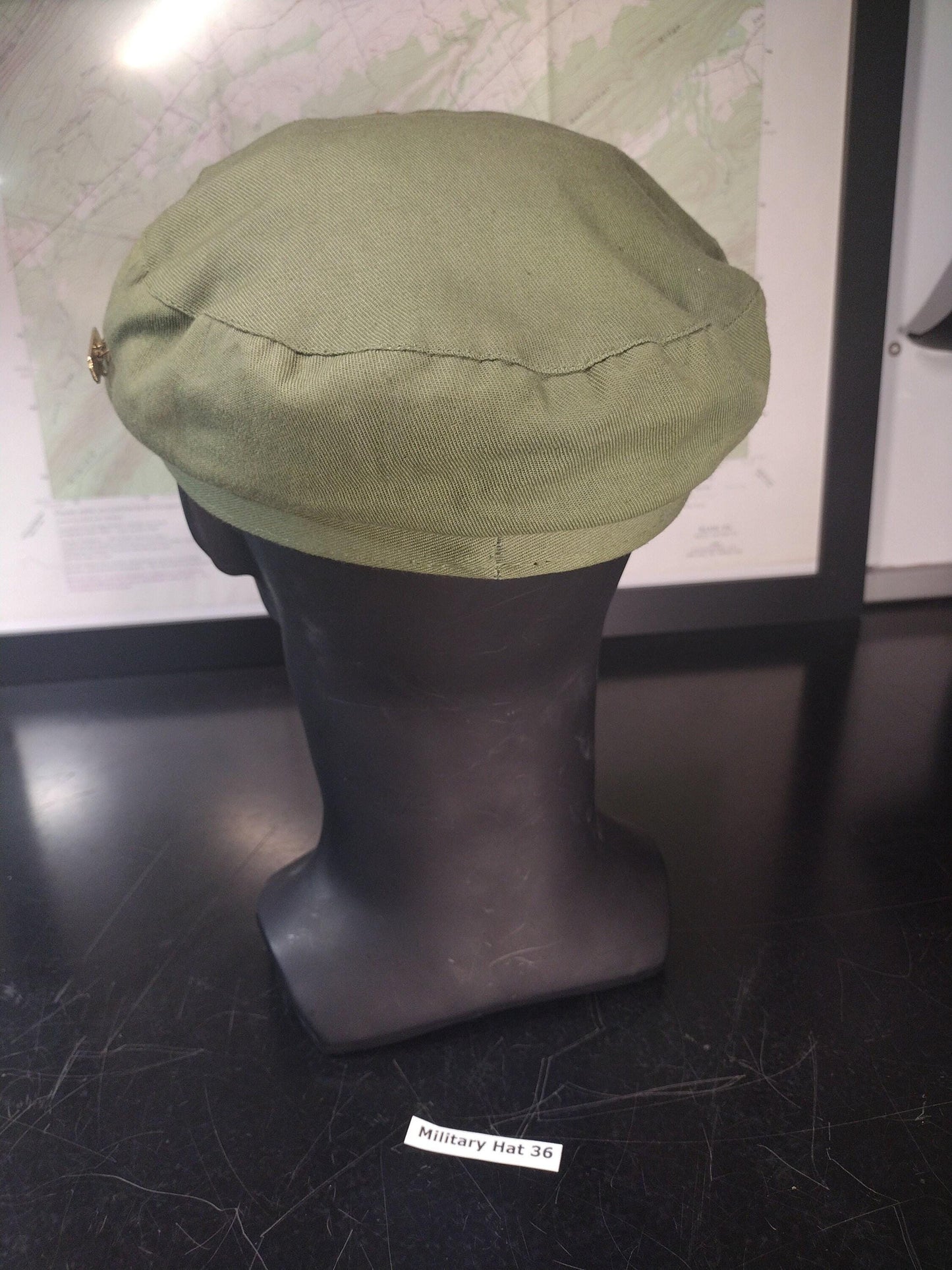 Chinese Army Hat With Pins (Size: Unknown) | FREE US Shipping!