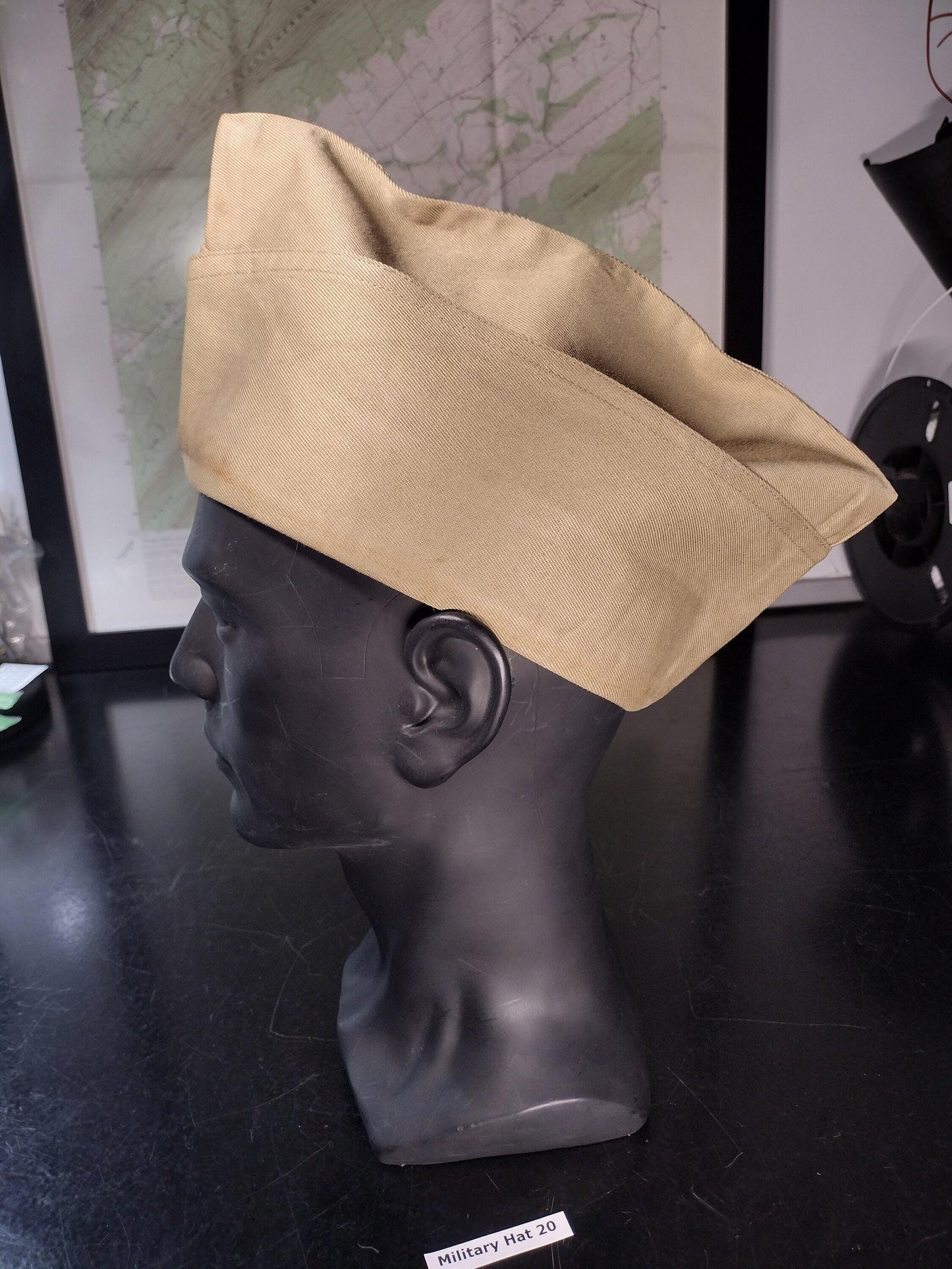 WW2 US Military Issue Garrison Cap (Size: Unknown) | FREE Shipping!