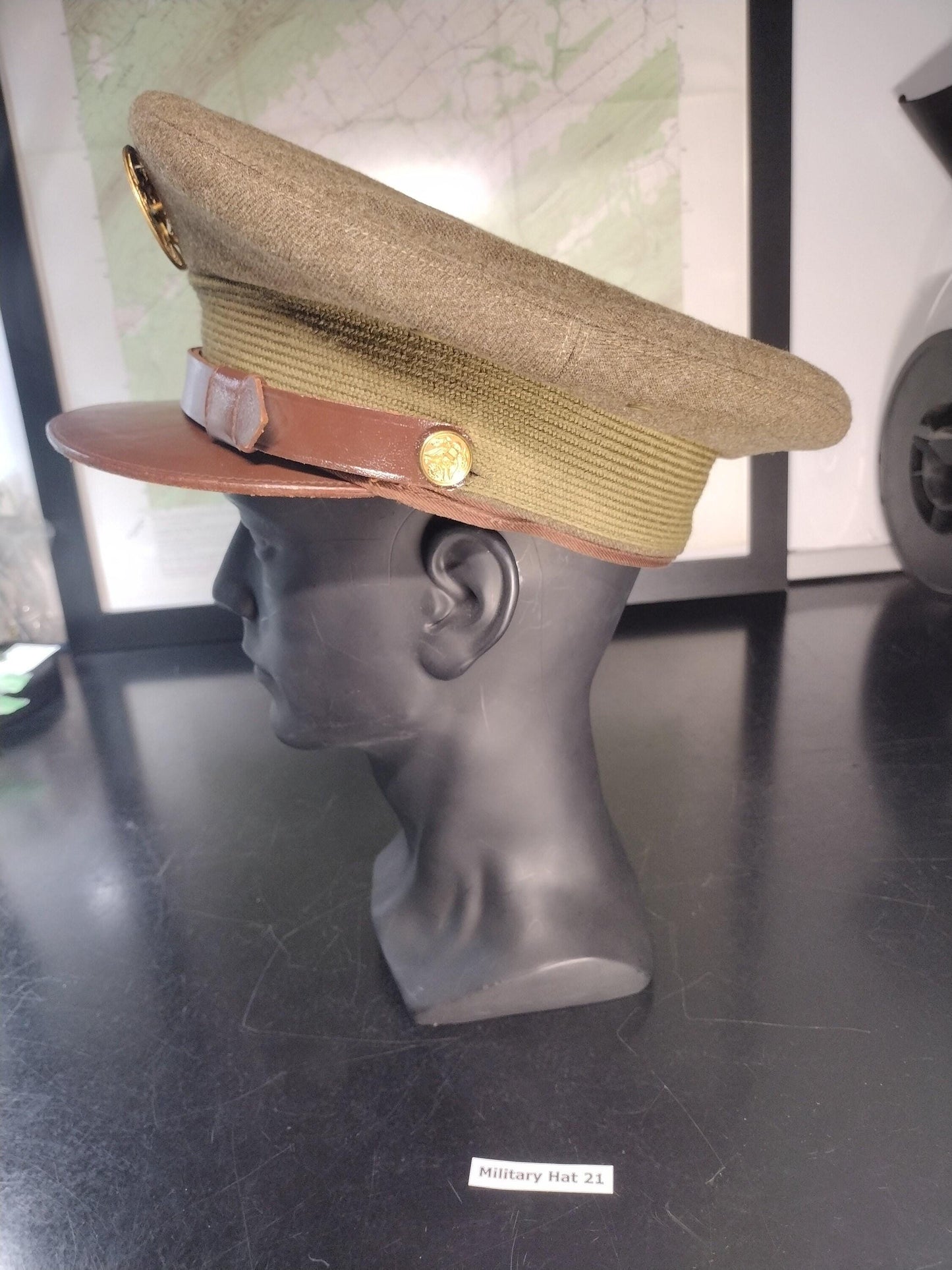 WW2 US Military Hat with Cover (Size: 7) | FREE US Shipping!