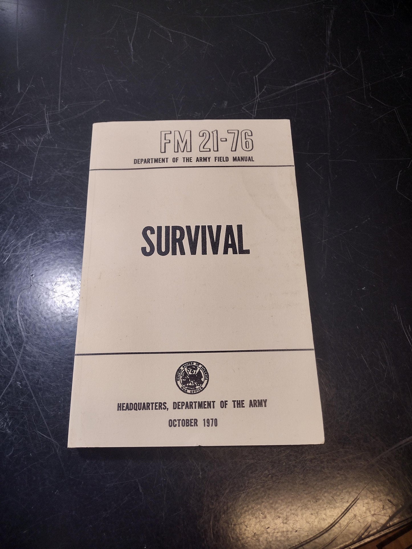 US Army Survival Ephemera Pamphlet Booklet (1970 FM 21-76) | FREE Us Shipping!