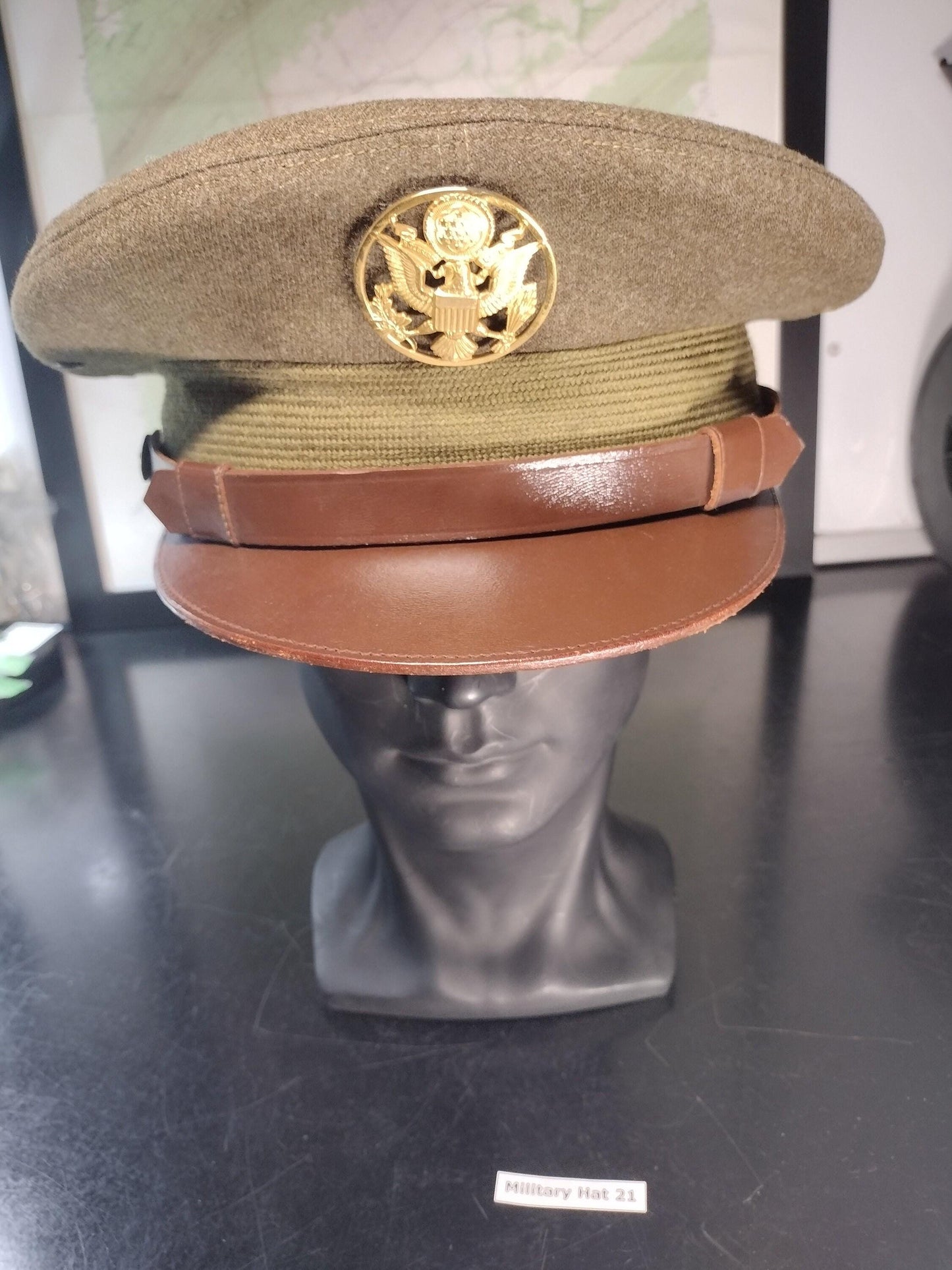 WW2 US Military Hat with Cover (Size: 7) | FREE US Shipping!