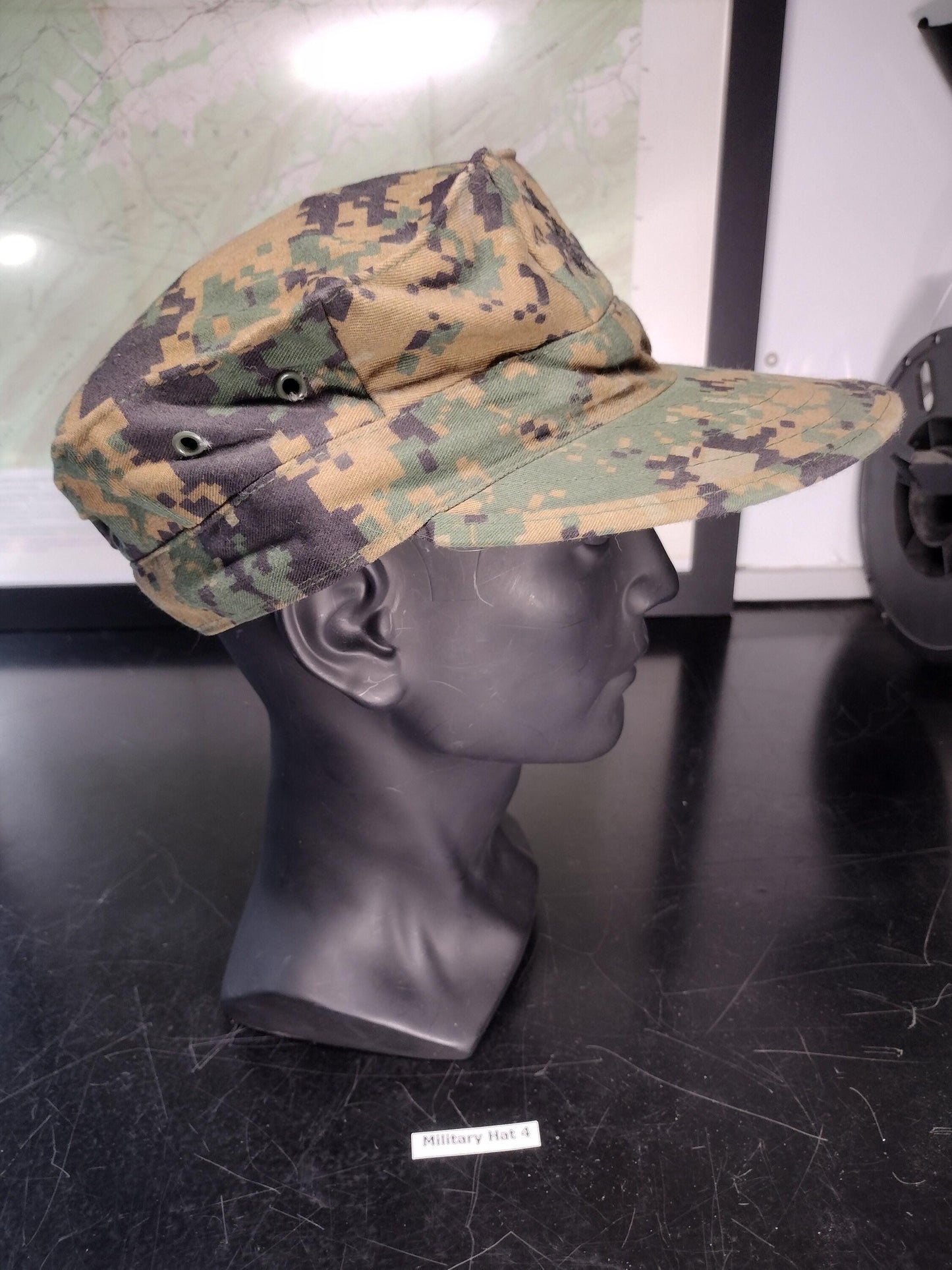 US Marine Corps Cap Digital Woodland Camo Hat (Size: Medium) | FREE US Shipping!