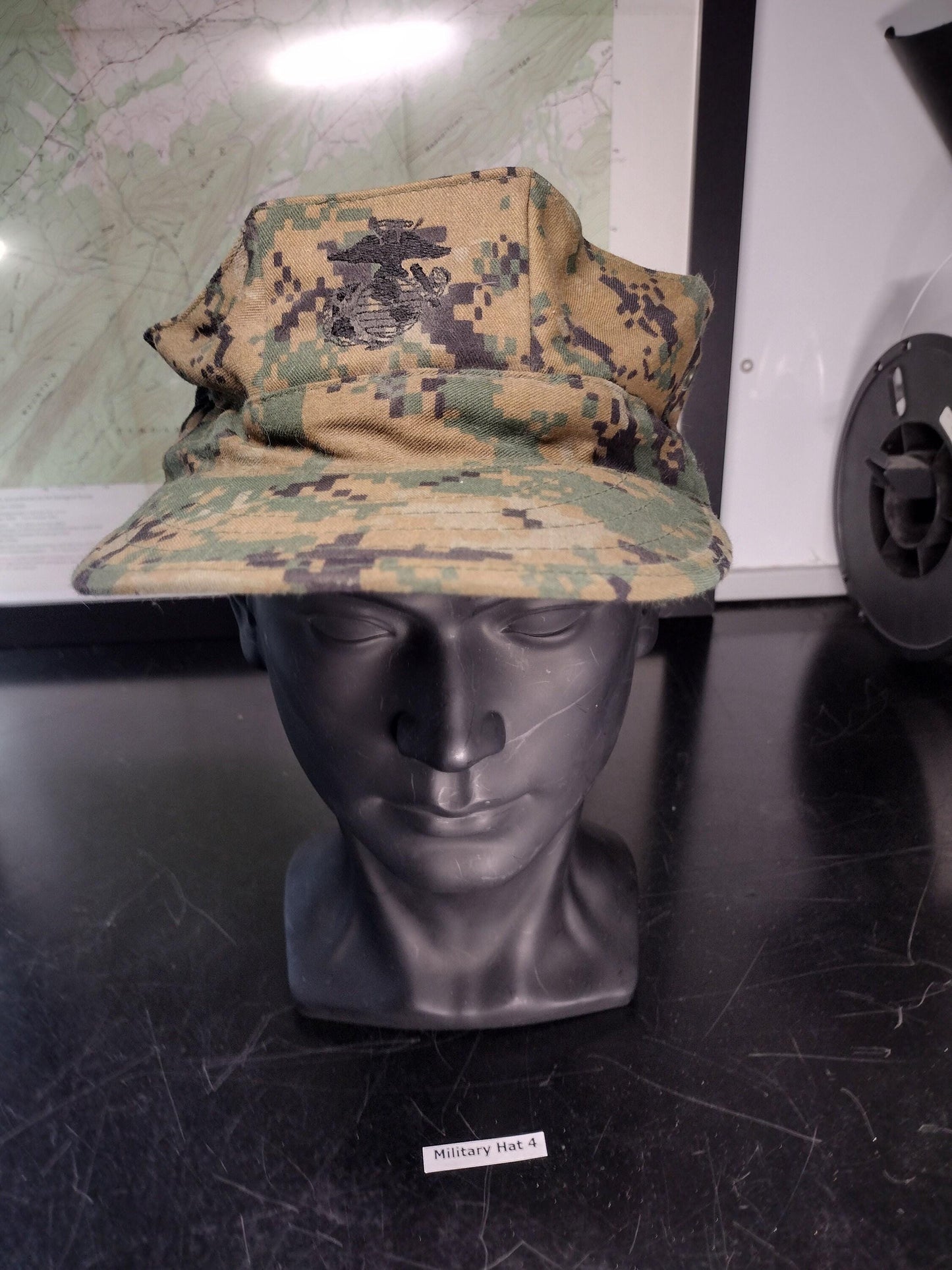 US Marine Corps Cap Digital Woodland Camo Hat (Size: Medium) | FREE US Shipping!