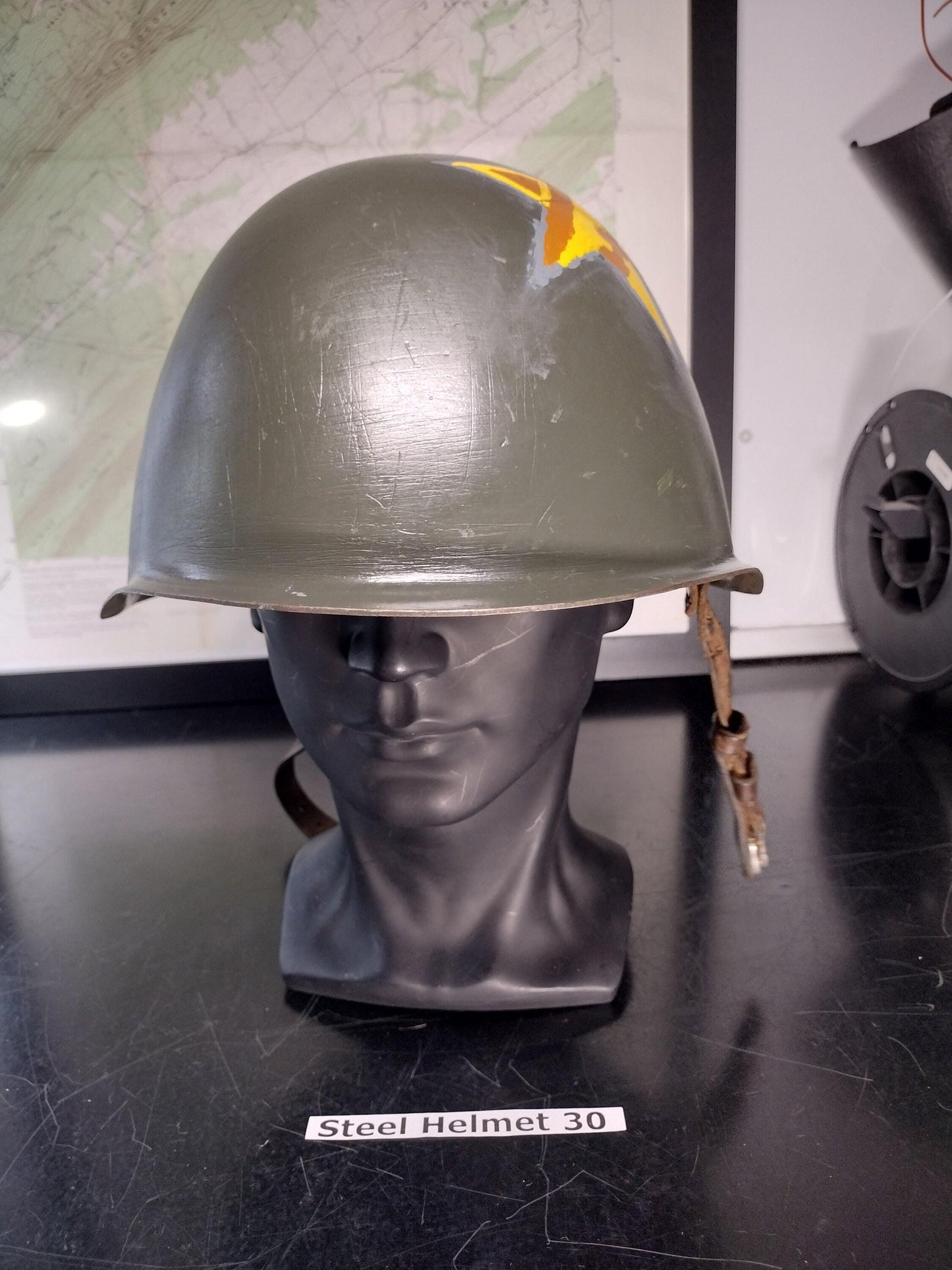 Military Steel Helmet (Size: Unknown) | FREE US Shipping!