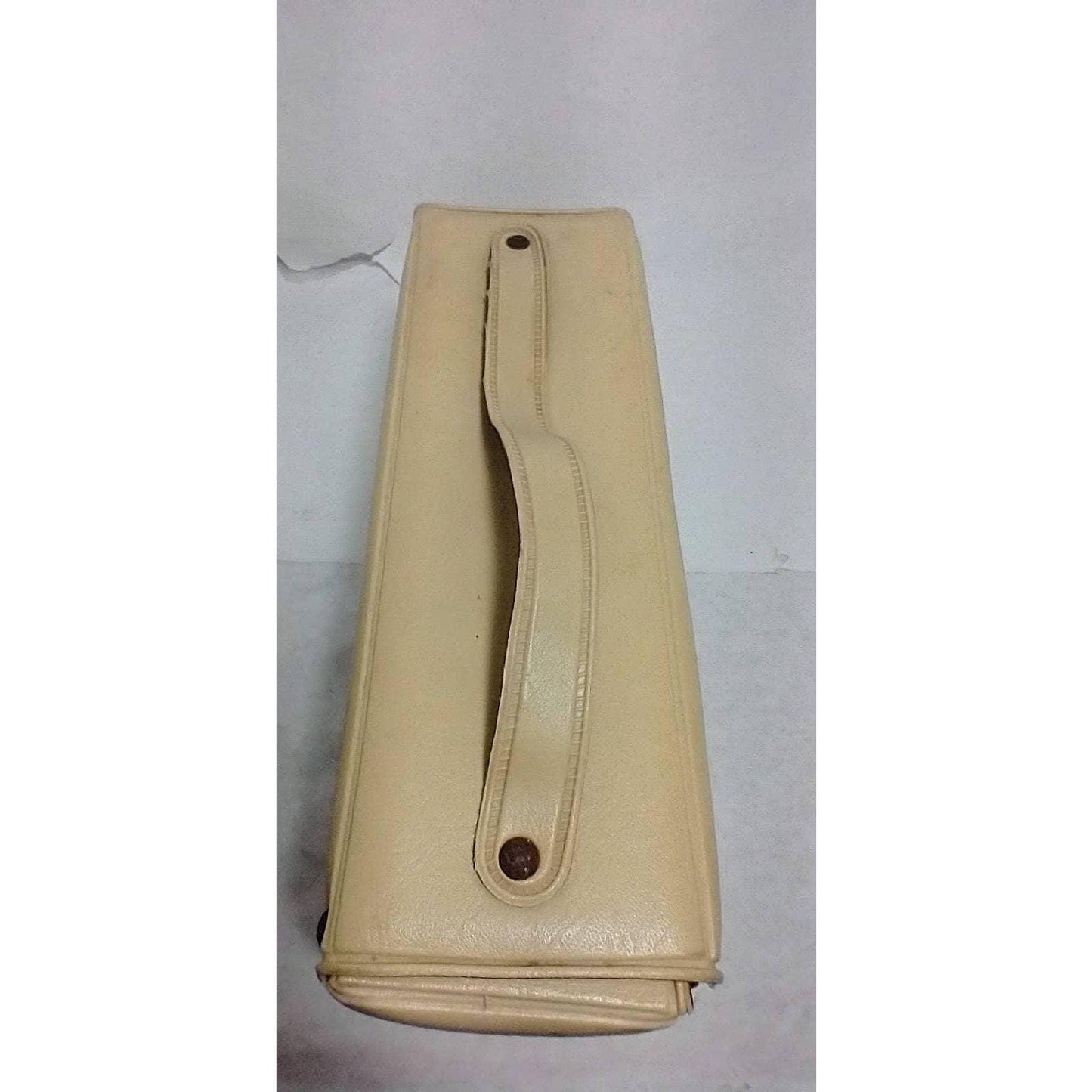 Vintage Russian Medical Leatherette Bag w/ red cross