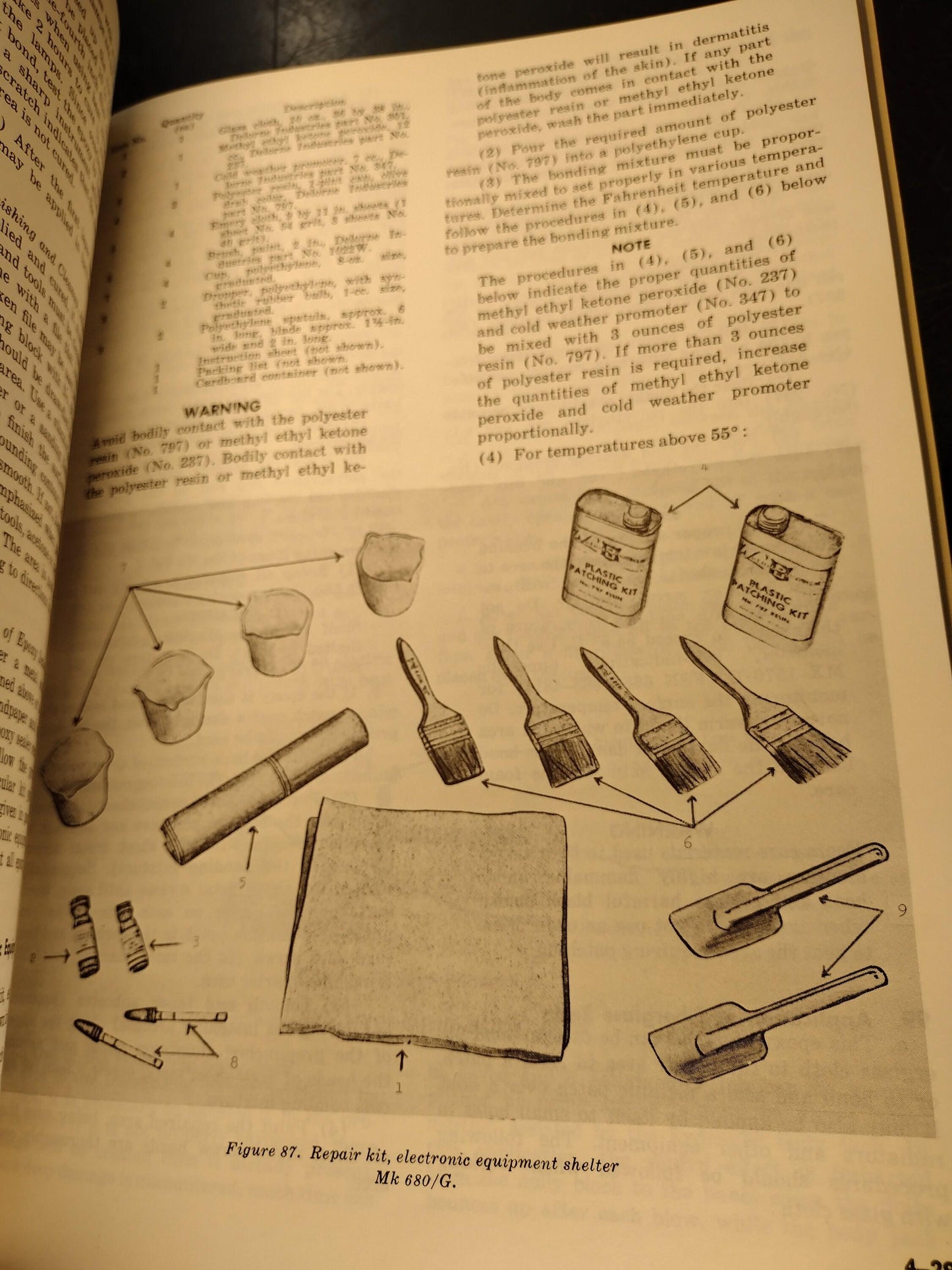 US Army Metal Body Repair & Related Operations Ephemera Pamphlet Booklet (August 1972 TM 9-450)