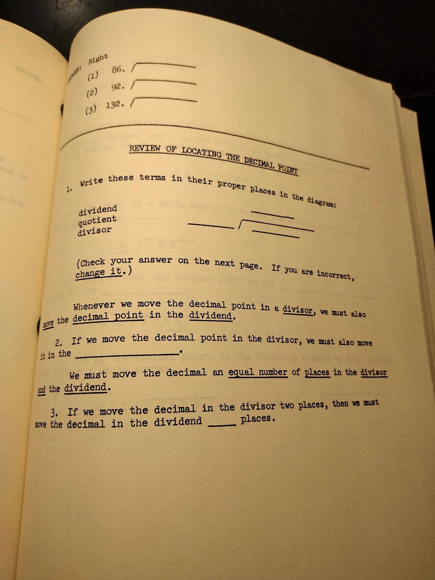 US Army Basic Mathematics Ephemera Pamphlet Booklet (May 1973 TC 10-76-19 PT)