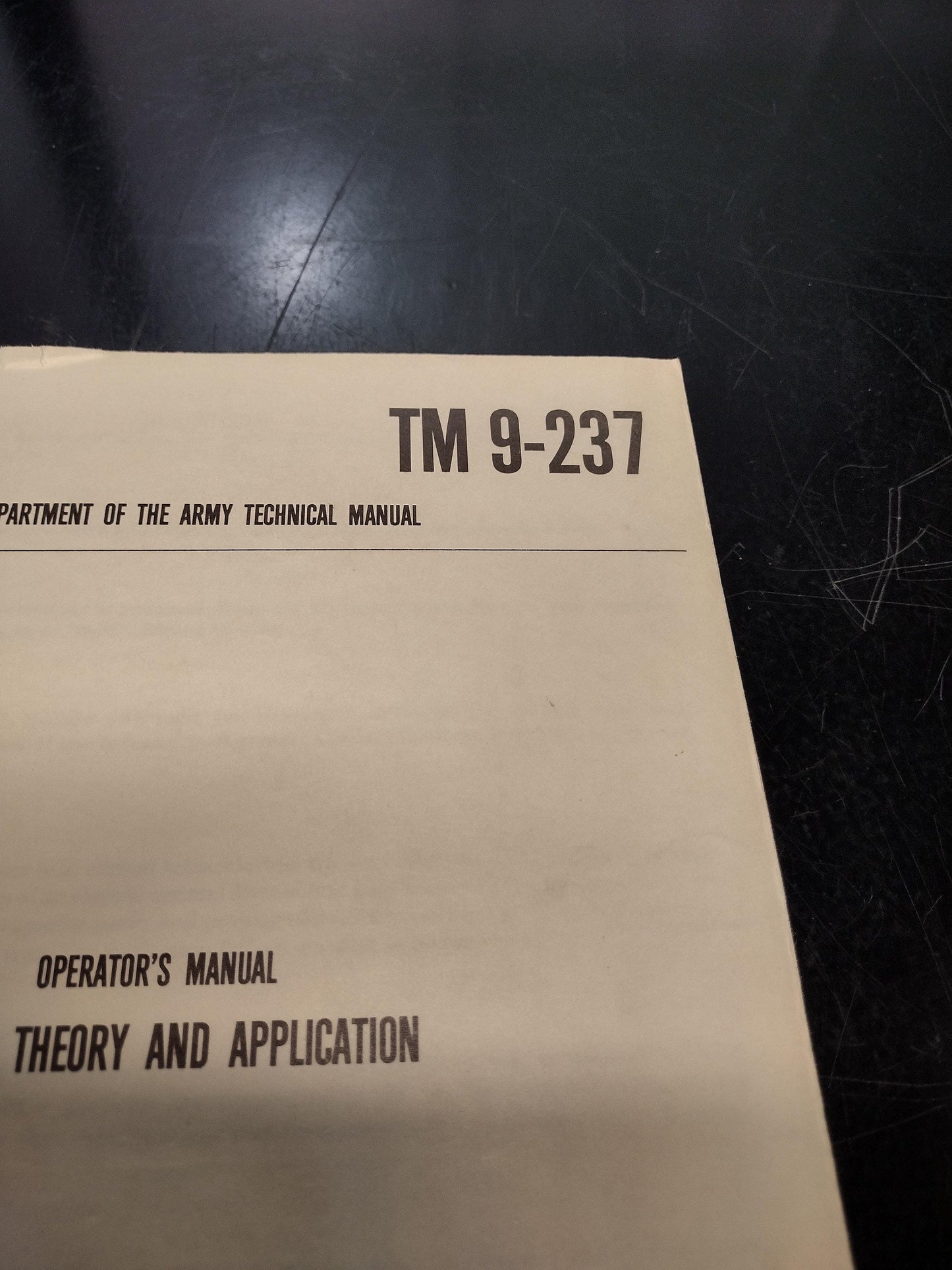 US Army Welding Theory And Application Ephemera Pamphlet Booklet (1976 TM 9-237)