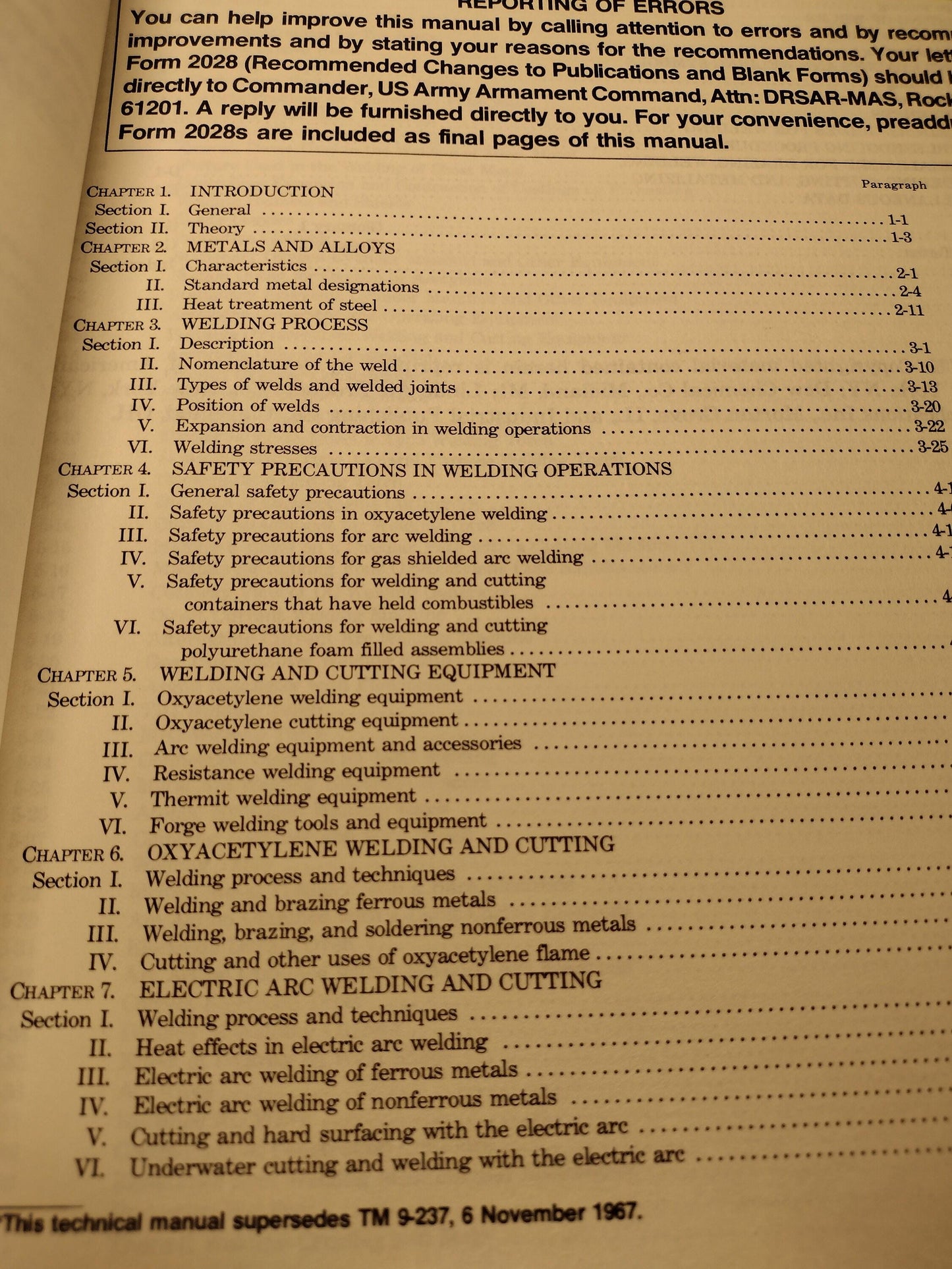 US Army Welding Theory And Application Ephemera Pamphlet Booklet (1976 TM 9-237)