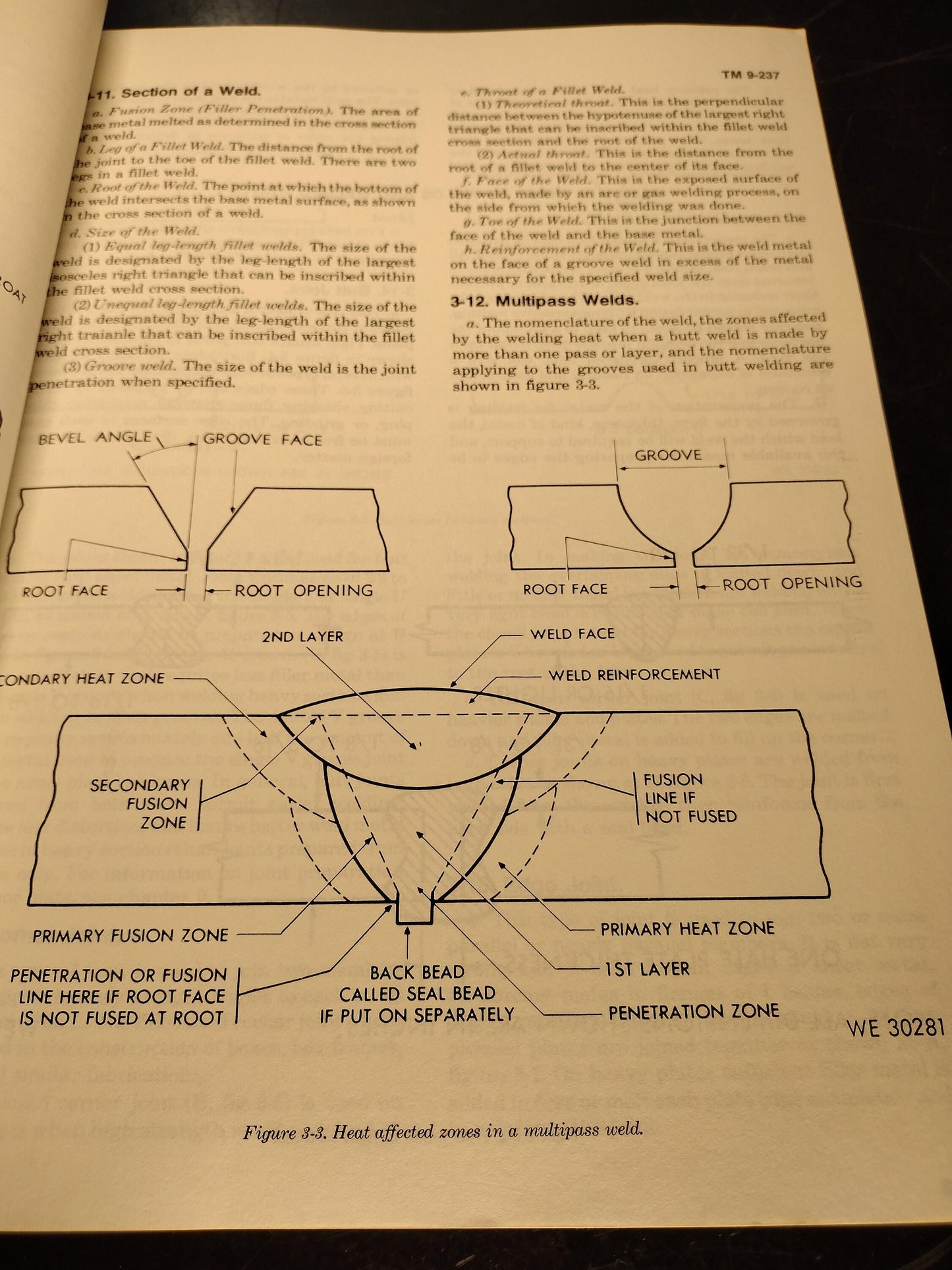 US Army Welding Theory And Application Ephemera Pamphlet Booklet (1976 TM 9-237)