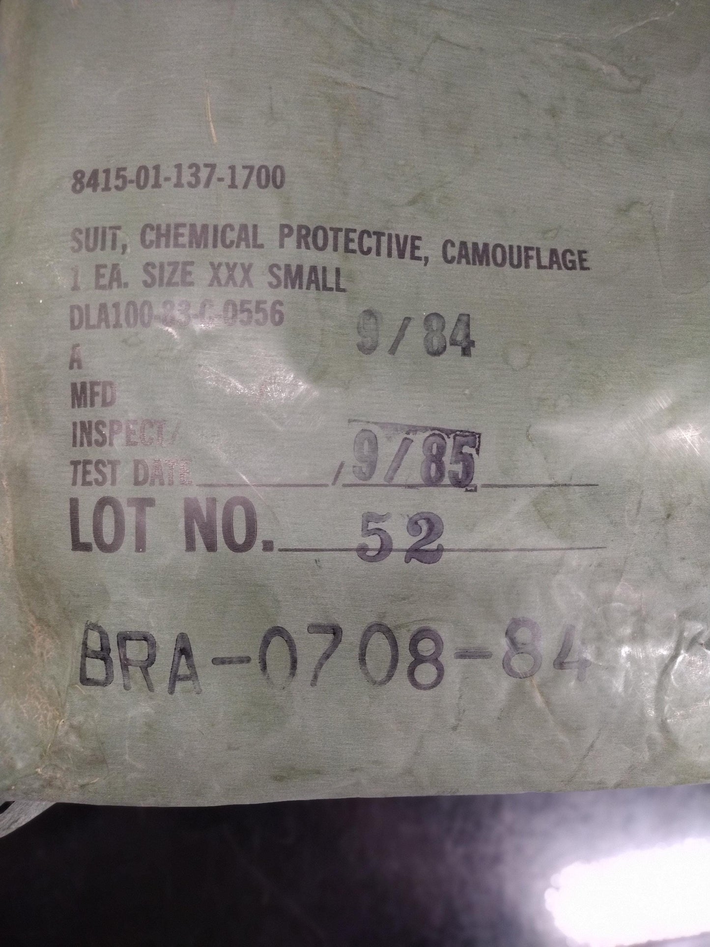 Sealed US Army Chemical Protection Suit Woodland Camouflage (Size: XXX Small - Jan 1983) | FREE Us Shipping!