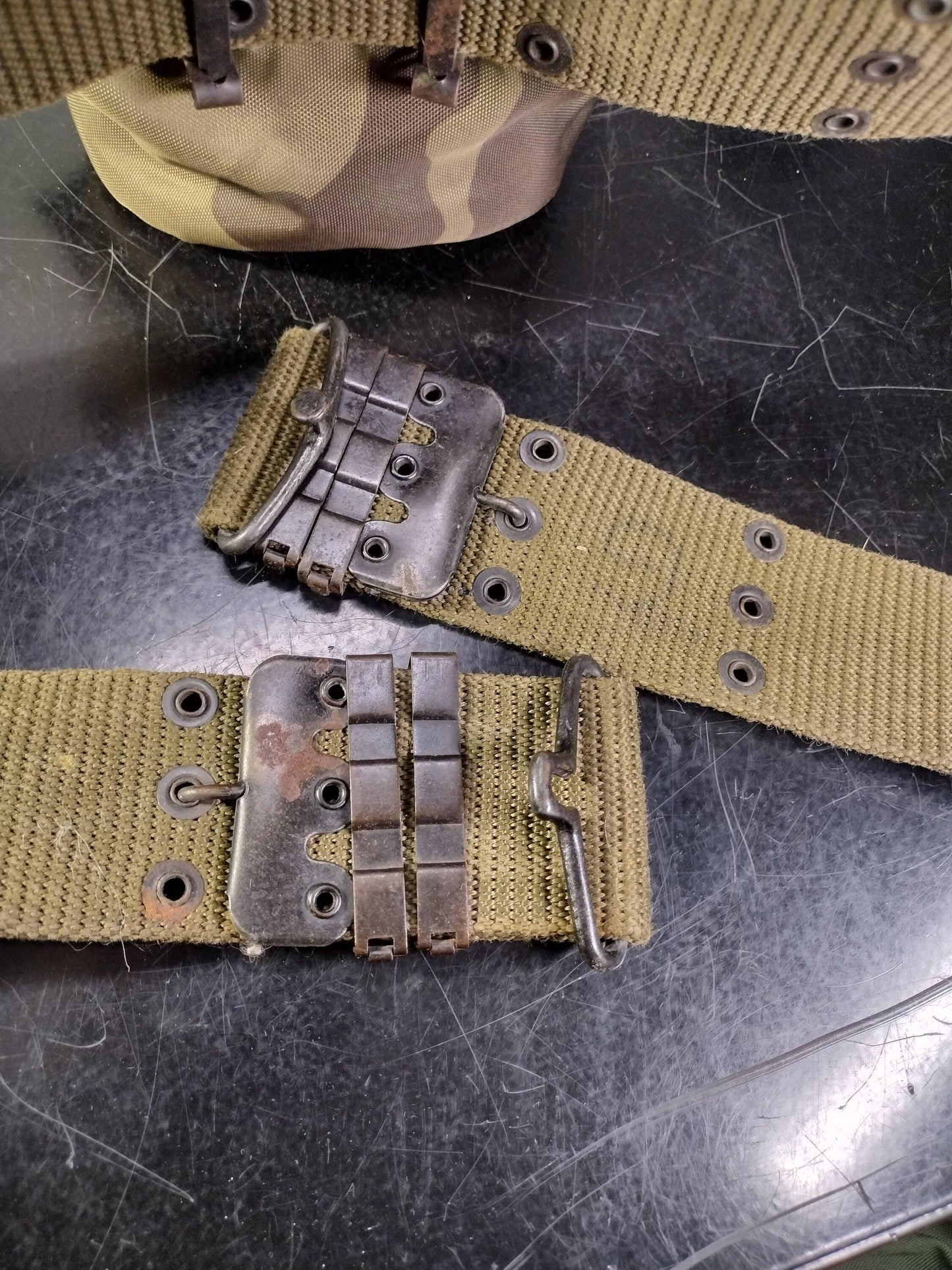 US Army Canteen & Pistol Belt Set (Metal Buckle) | FREE US Shipping!