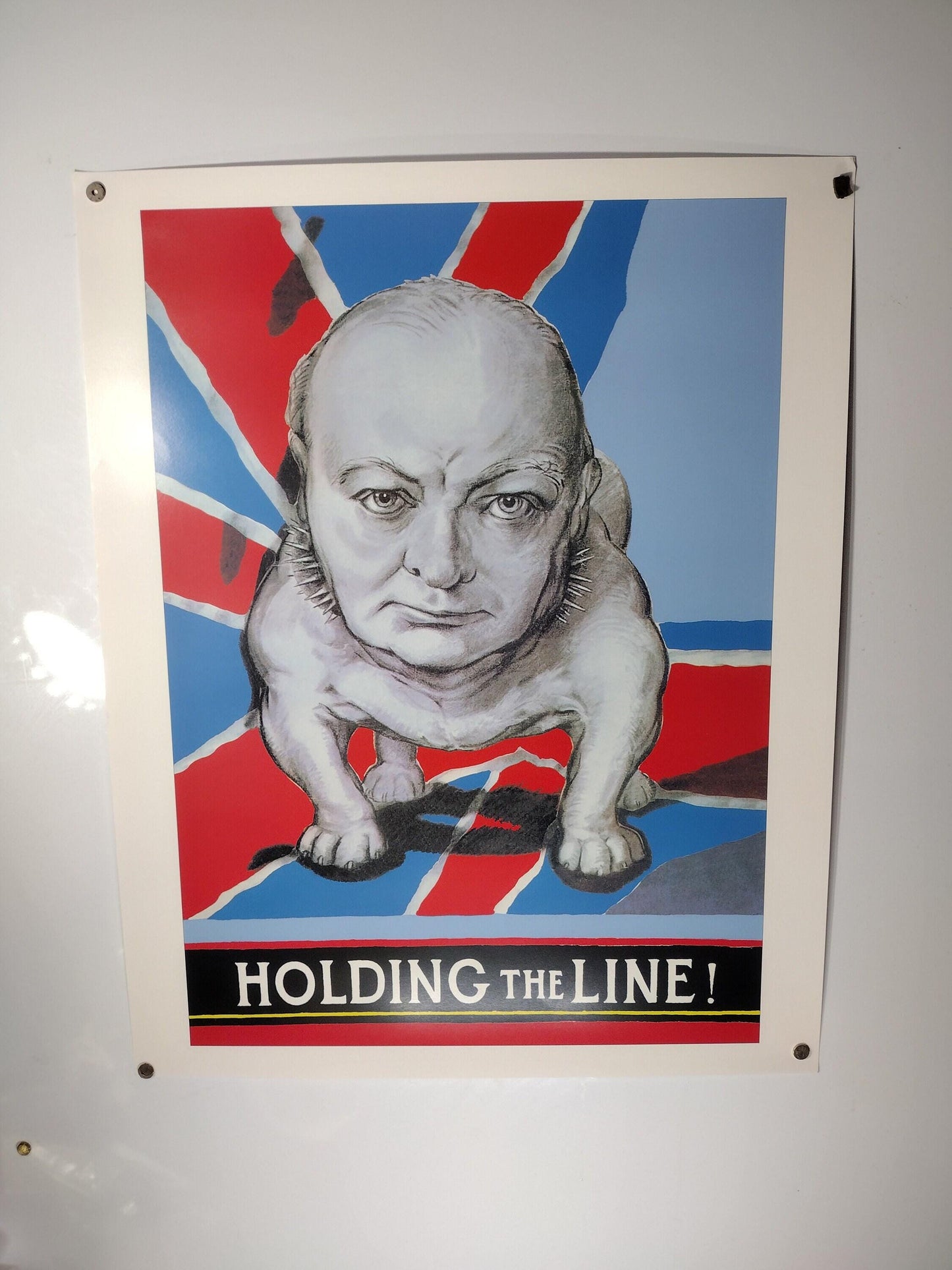 WW2 Poster Winston Churchill "Holding The Line!" | FREE US Shipping!