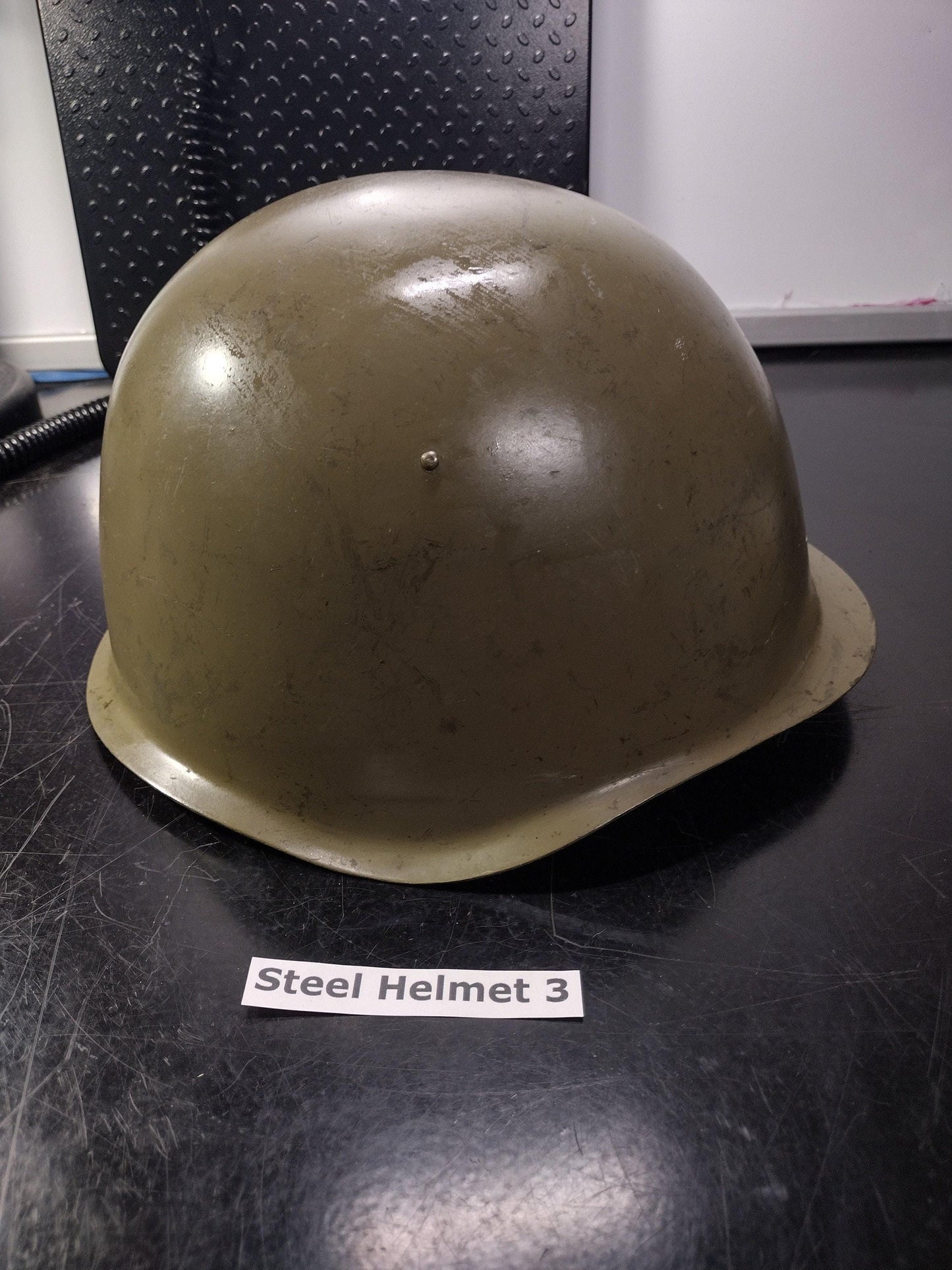 Military Steel Helmet (Size Unknown Bulgarian?) (Helmet 3)