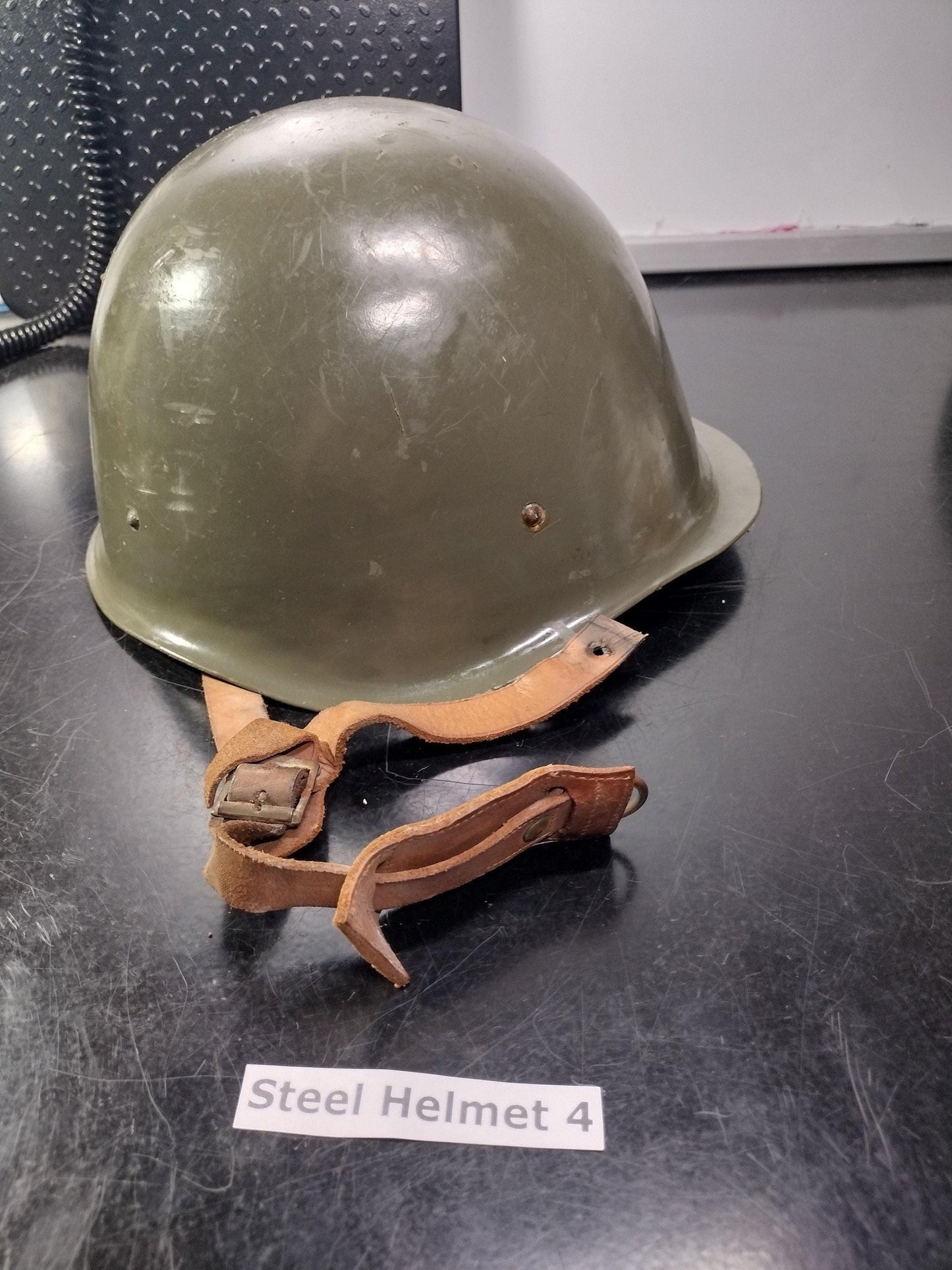 Military Steel Helmet (Size Unknown) (Helmet 4)