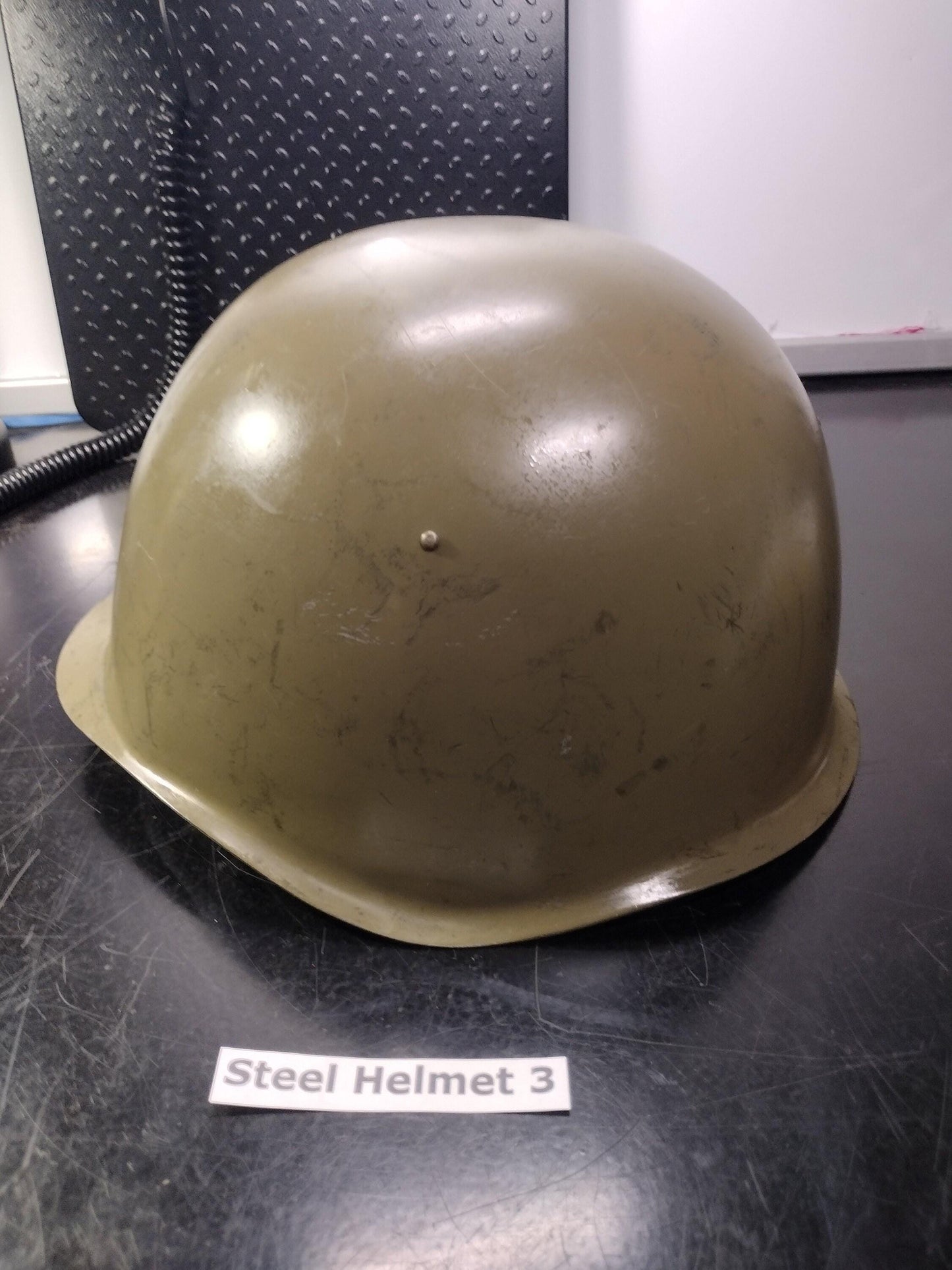 Military Steel Helmet (Size Unknown Bulgarian?) (Helmet 3)