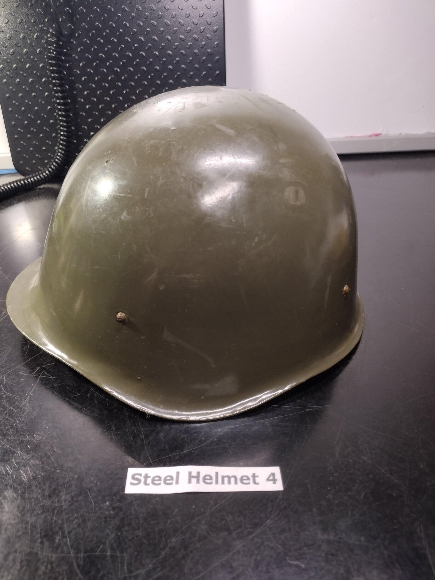 Military Steel Helmet (Size Unknown) (Helmet 4)