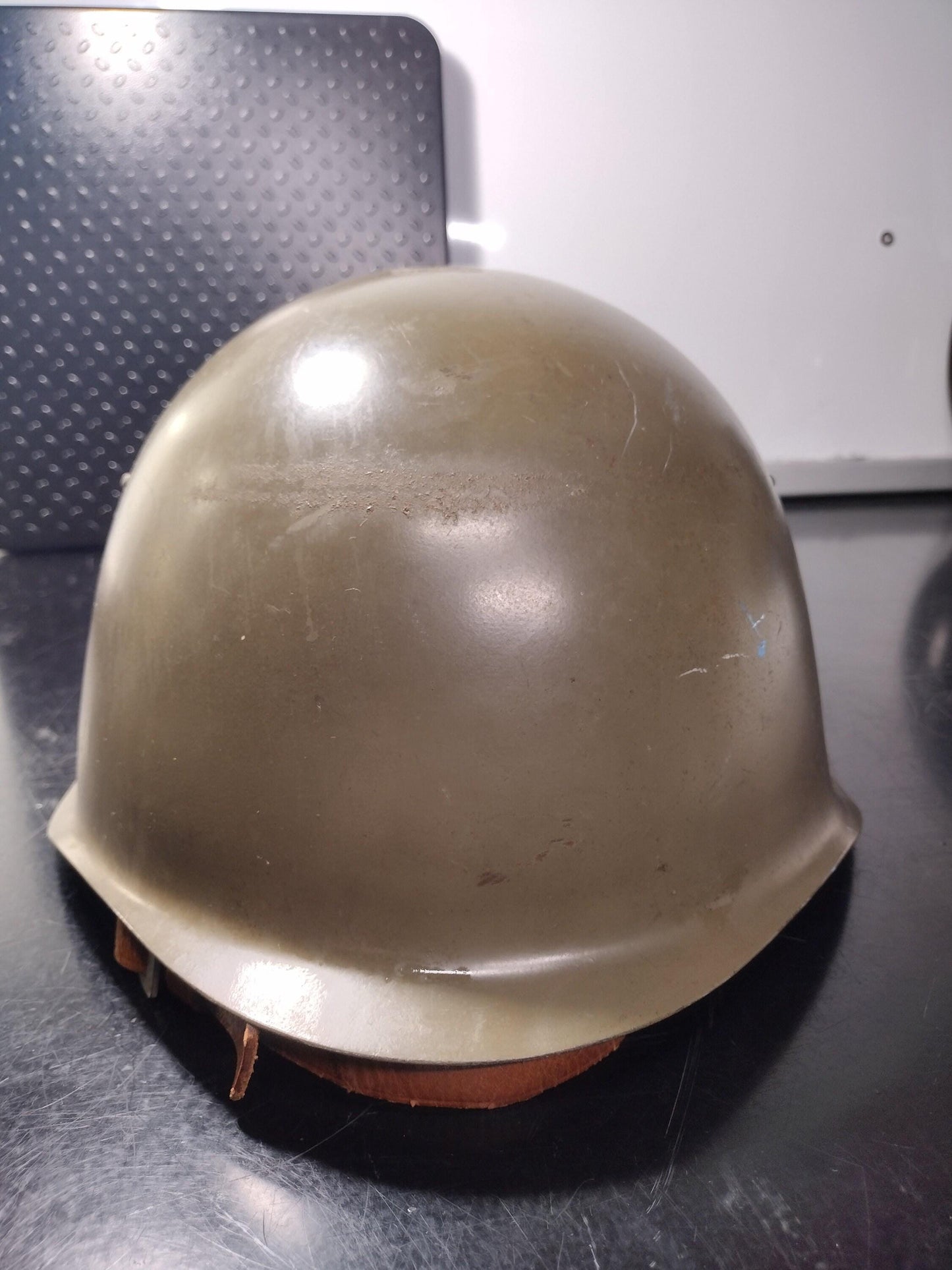 Military Steel Helmet (Size Unknown Bulgarian?)