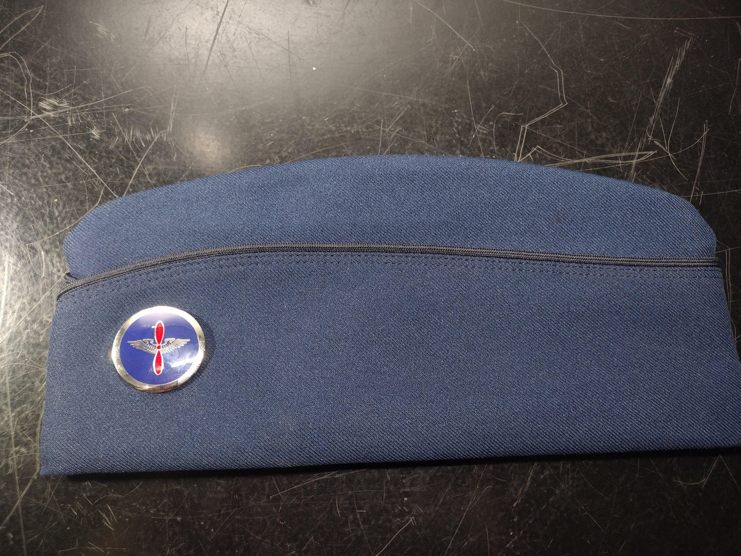 Pilot Cap with Wings Pin (Size 7 1/4)