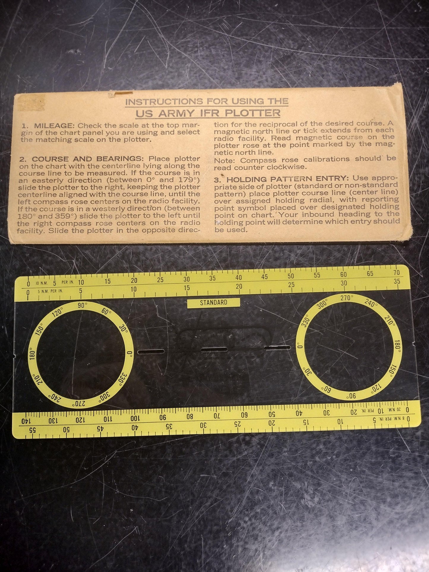 US Army IFR Plotter Tool and Envelope | FREE Us Shipping!