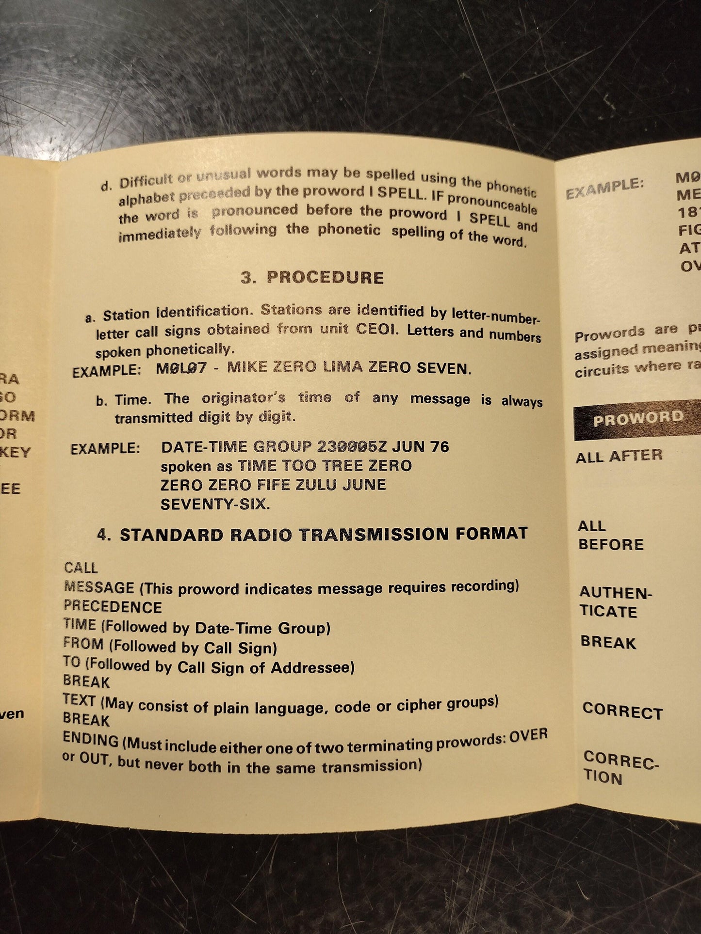 2x US Army Transmit or Receive a Radio Message Guide (1981 GTA 11-1-1) | FREE Us Shipping!