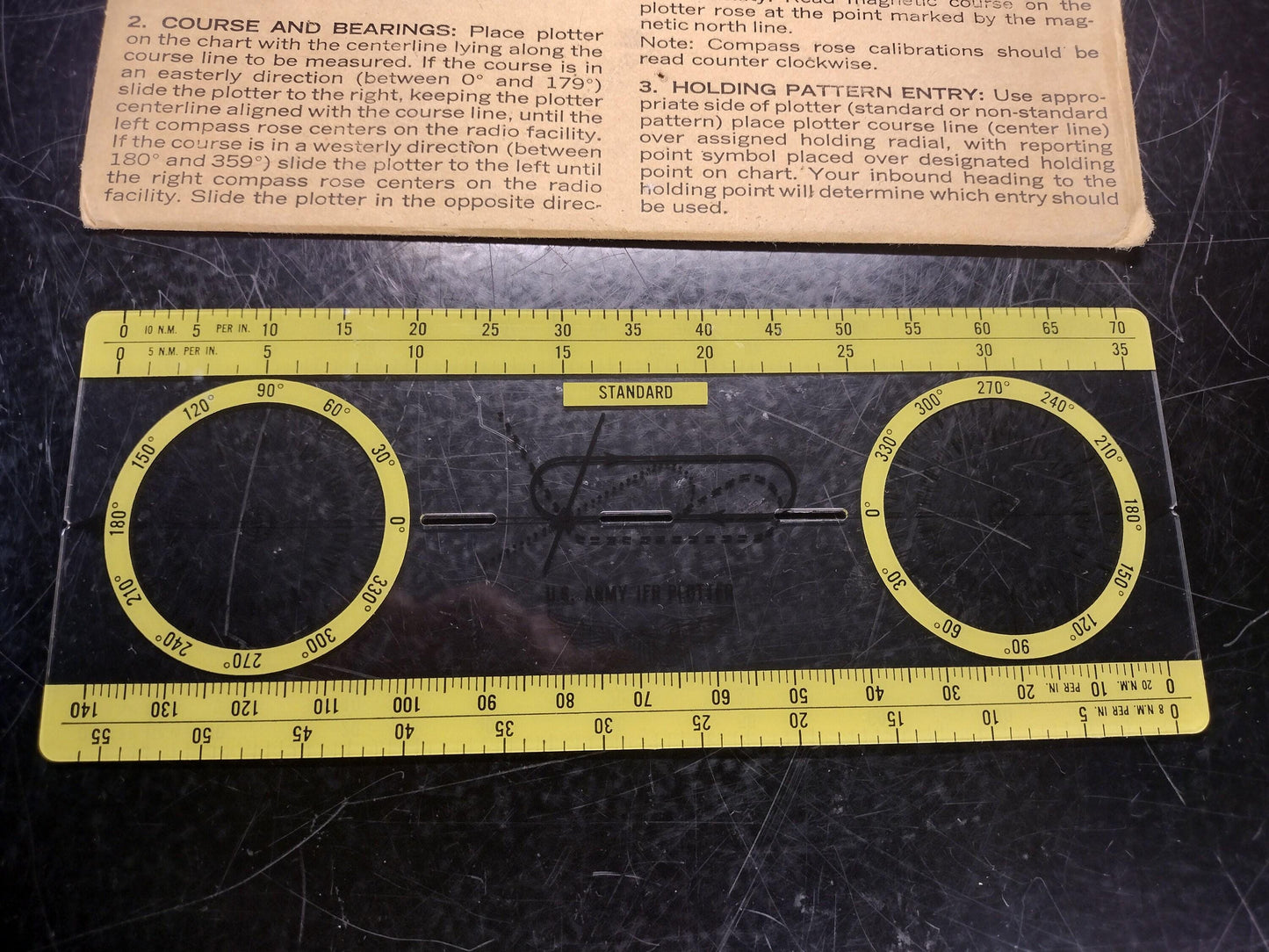 US Army IFR Plotter Tool and Envelope | FREE Us Shipping!